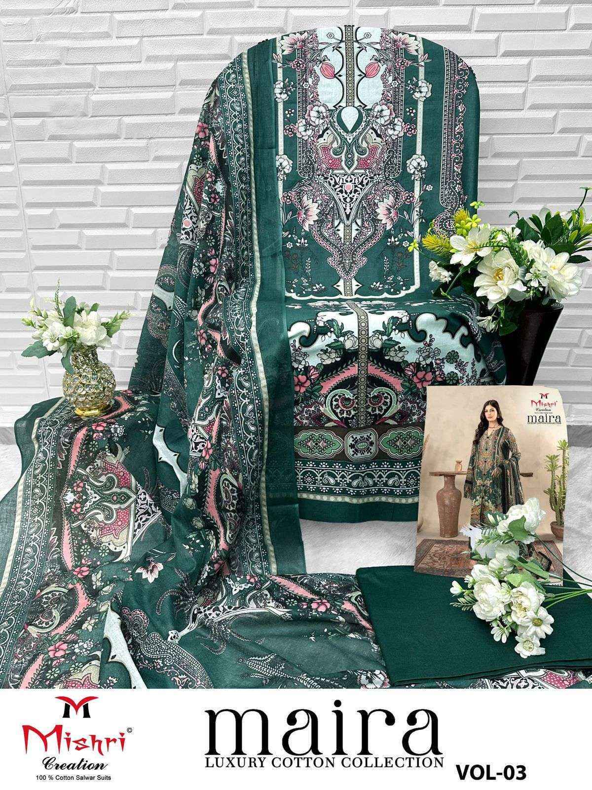 Mishri Creation Maira Vol-3 Cotton Dress Material (6 pcs Catalogue)
