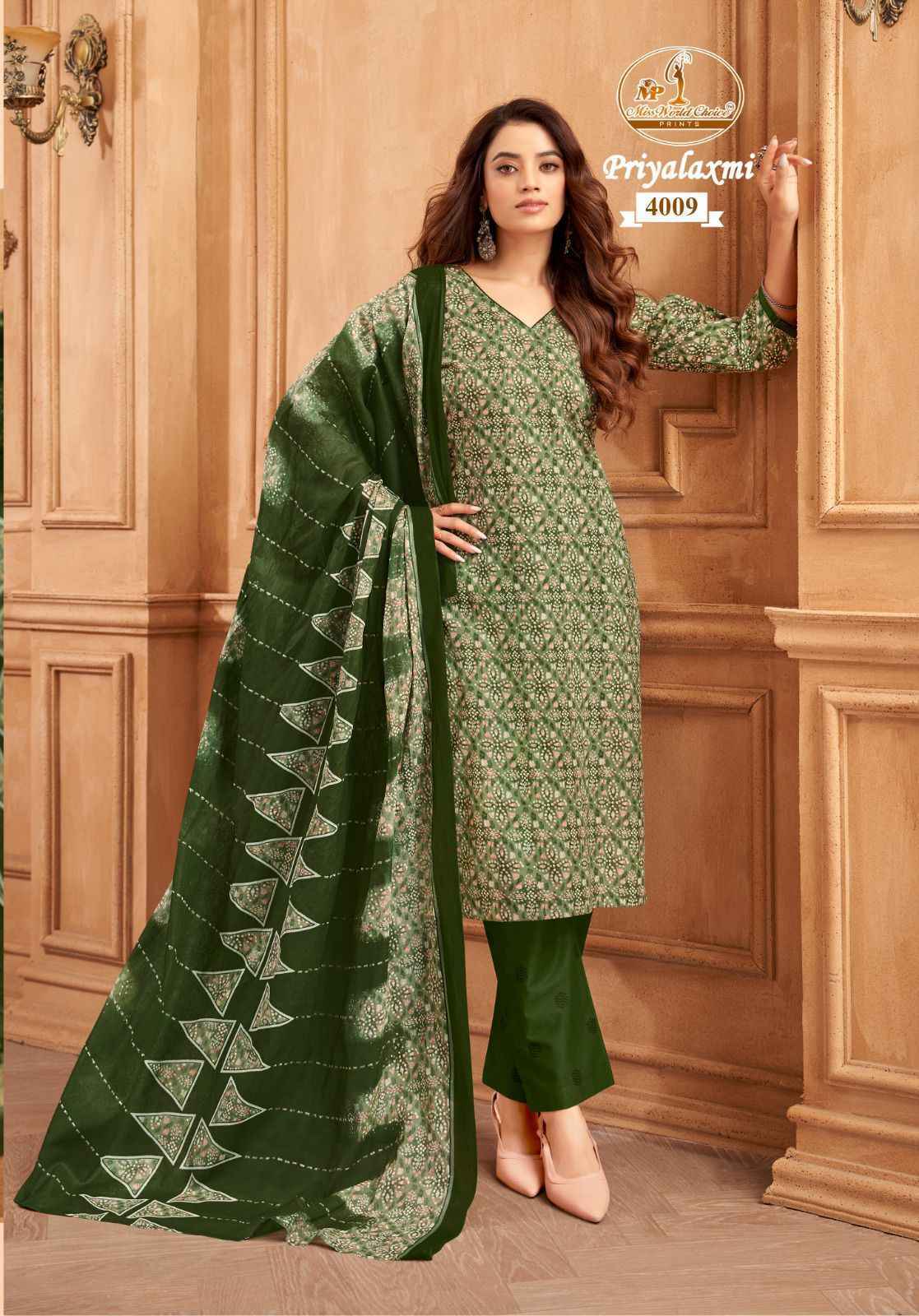 Miss World Choice Priyalaxmi Vol-4 Cotton Dress Material (10 pcs Catalogue)