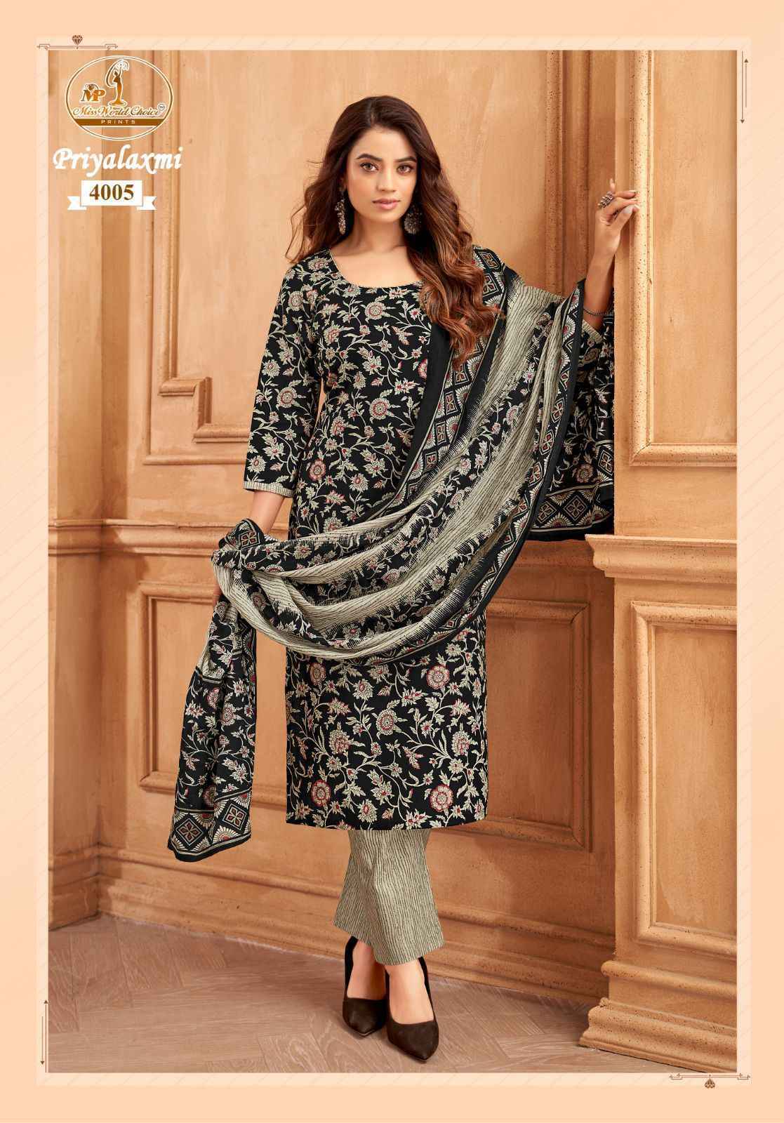 Miss World Choice Priyalaxmi Vol-4 Cotton Dress Material (10 pcs Catalogue)