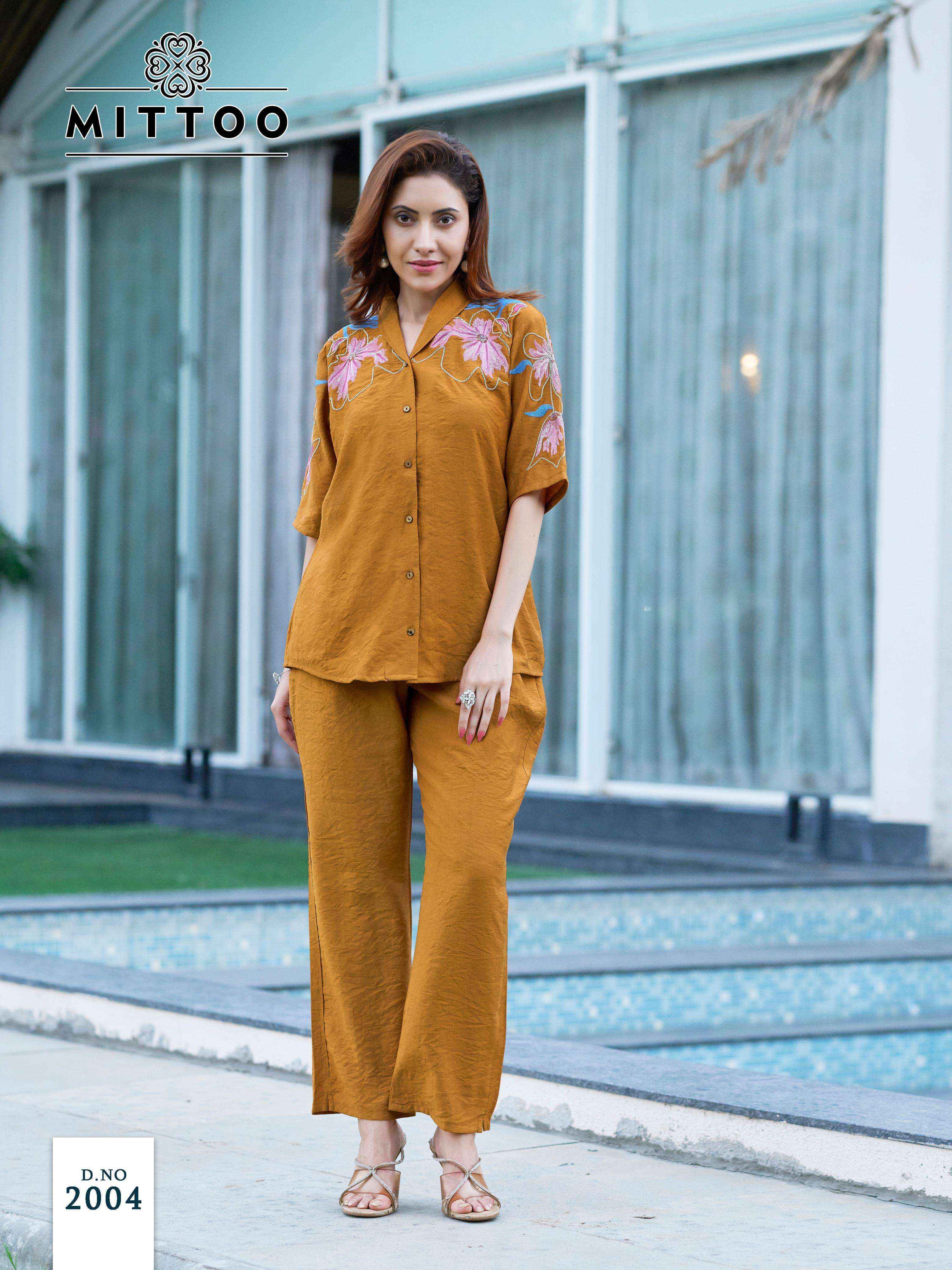Mittoo Daizy Viscose Co Ord Set 6 pcs Catalogue