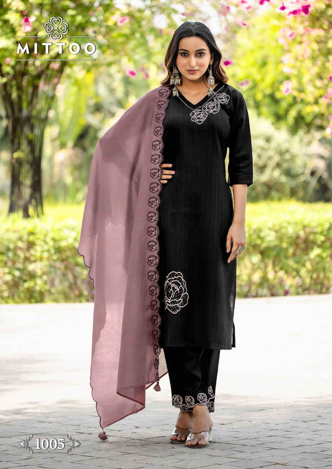 Mittoo Elite Viscose Silk Readymade Suit (6 pcs Catalogue)
