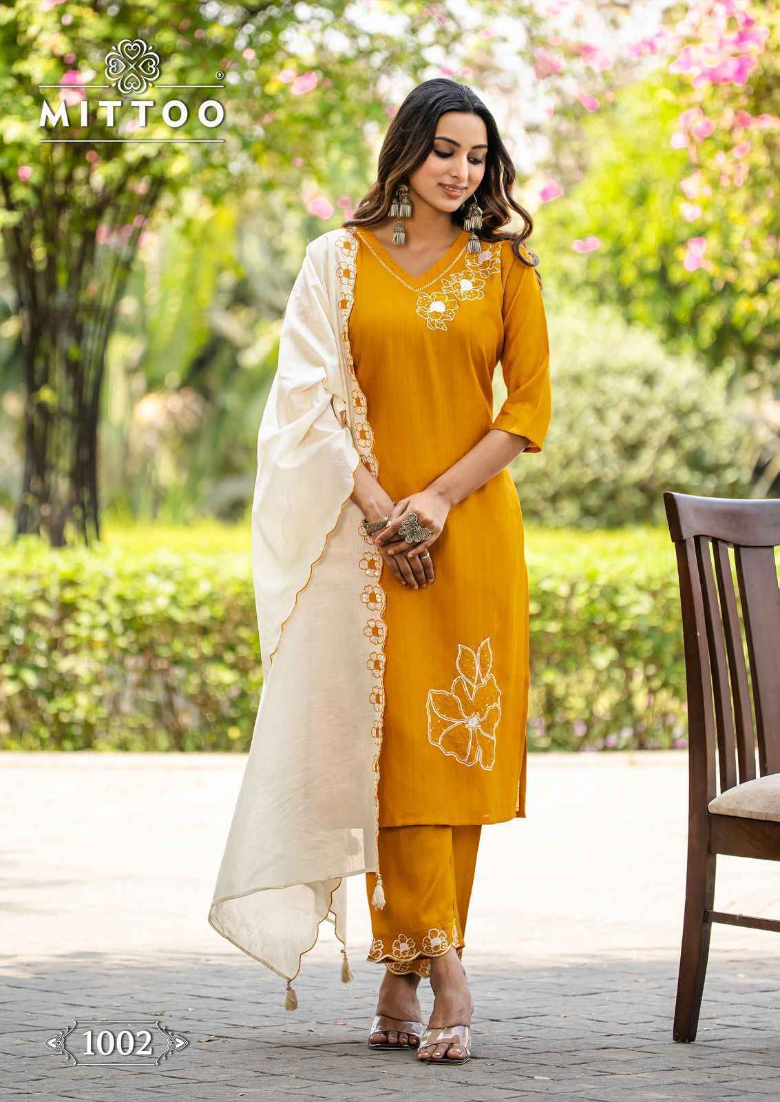 Mittoo Elite Viscose Silk Readymade Suit (6 pcs Catalogue)