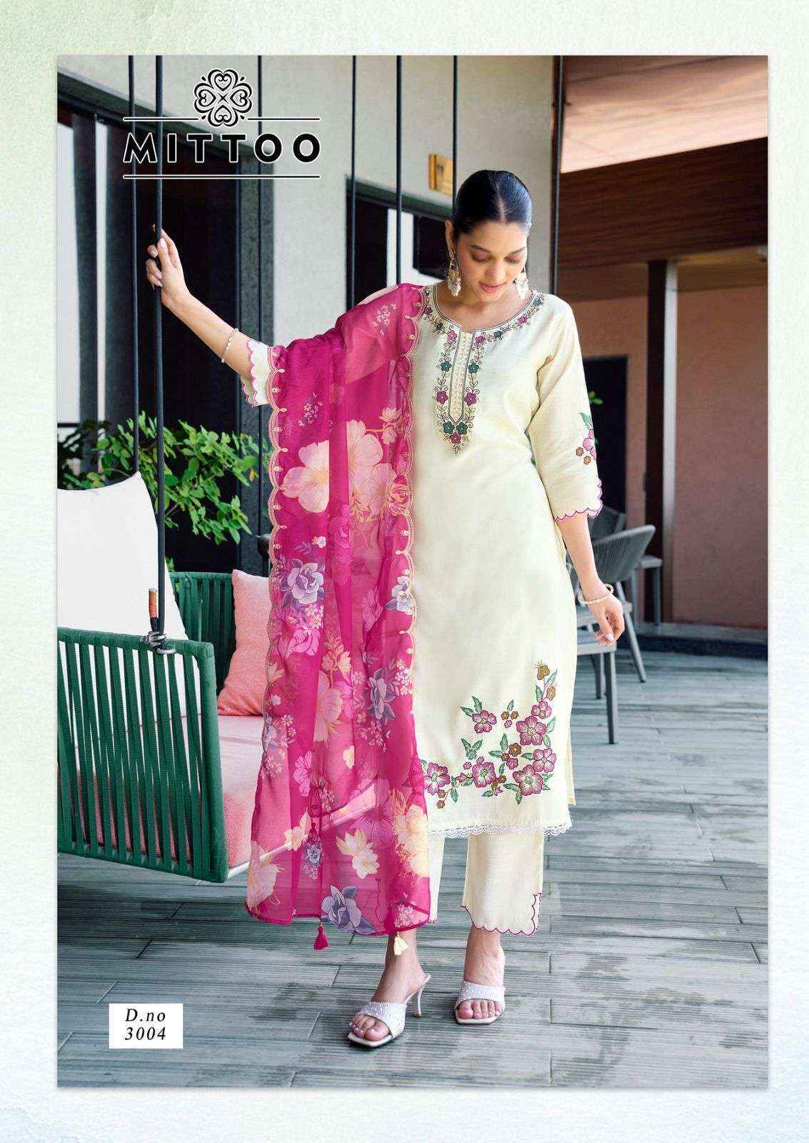 Mittoo Shreelekha Modal Readymade Suit (4 pcs Catalogue)
