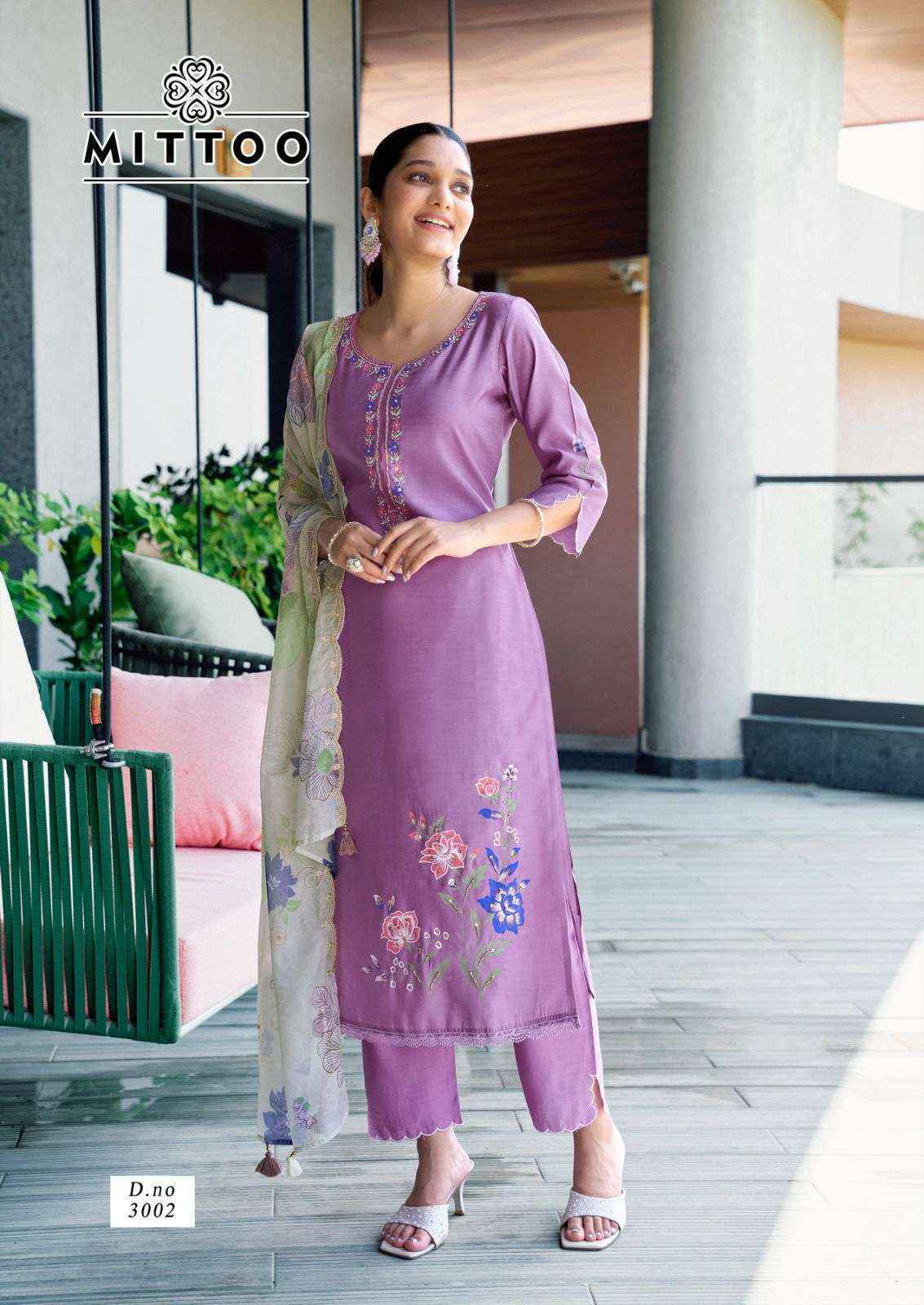 Mittoo Shreelekha Modal Readymade Suit (4 pcs Catalogue)