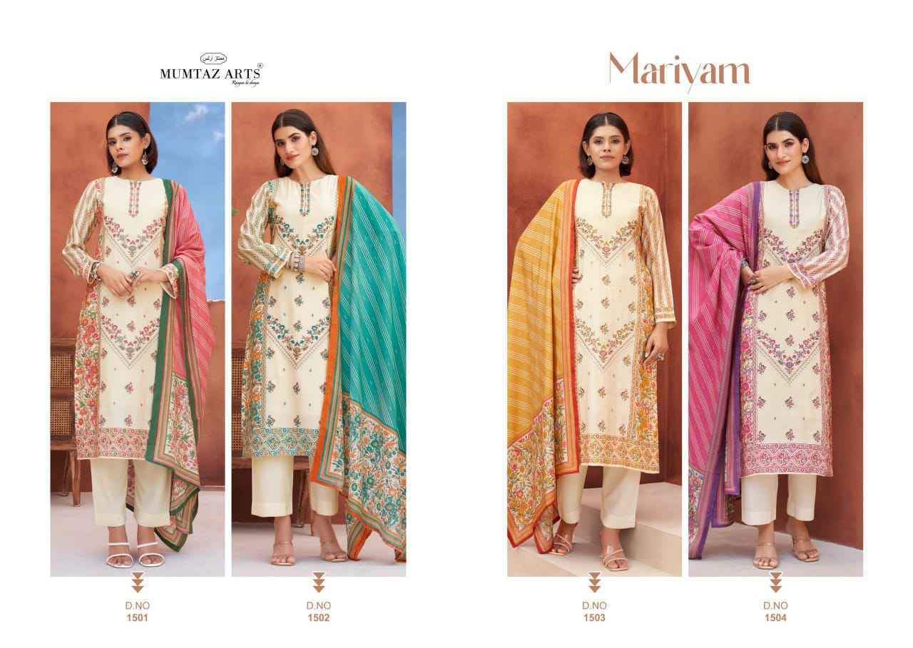 Mumtaz Arts Mariyam Viscose Rayon Dress Material (4 pcs Catalogue)