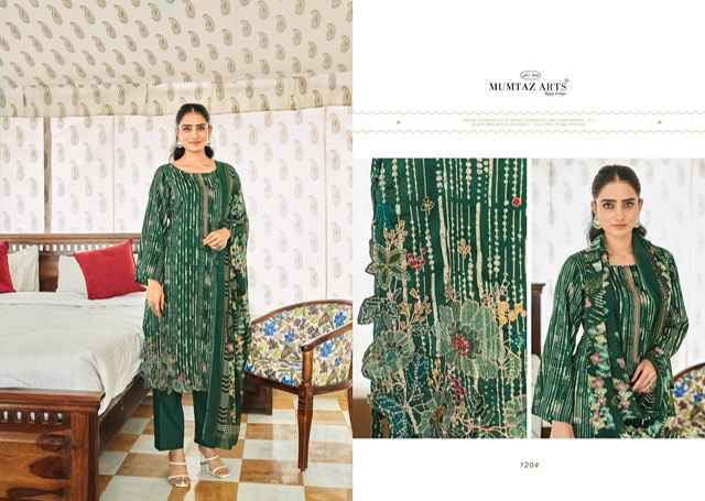 Mumtaz Arts Nyasia Jam Satin Dress Material 6 pcs Catalogue