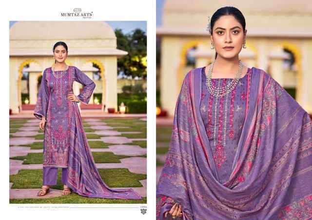 Mumtaz Arts Rose Jam Satin Dress Material (6 pcs Catalogue)