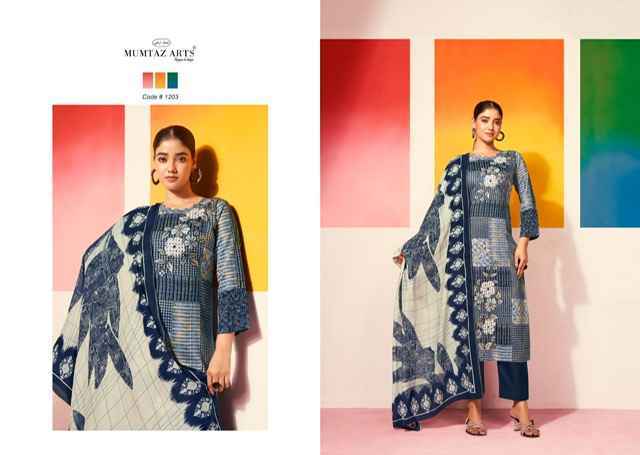 Mumtaz Arts Sofia Jam Satin Dress Material (4 pcs Catalogue)