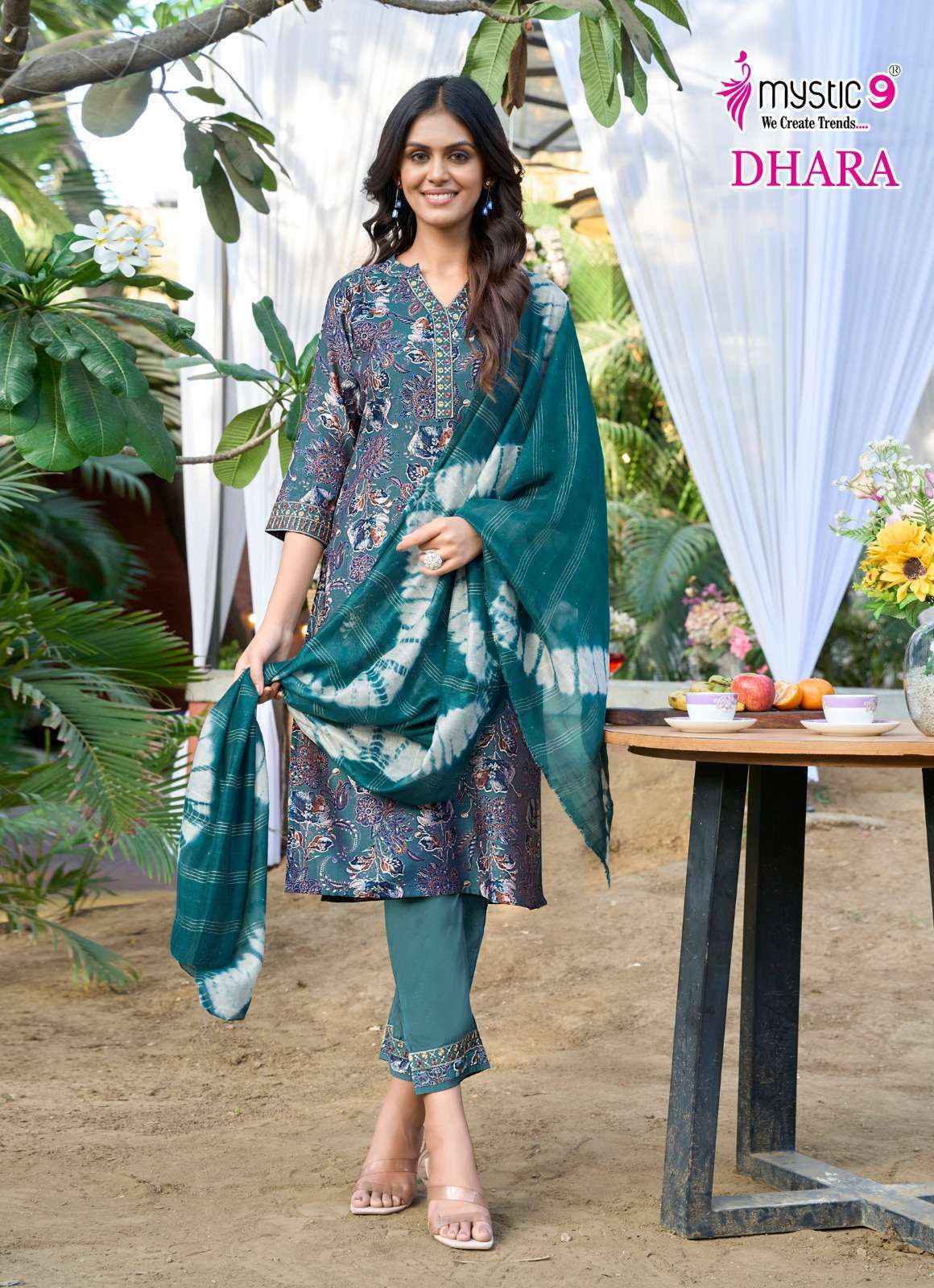 Mystic 9 Dhara Vol 1 Fancy Kurti Combo 8 pcs Catalogue