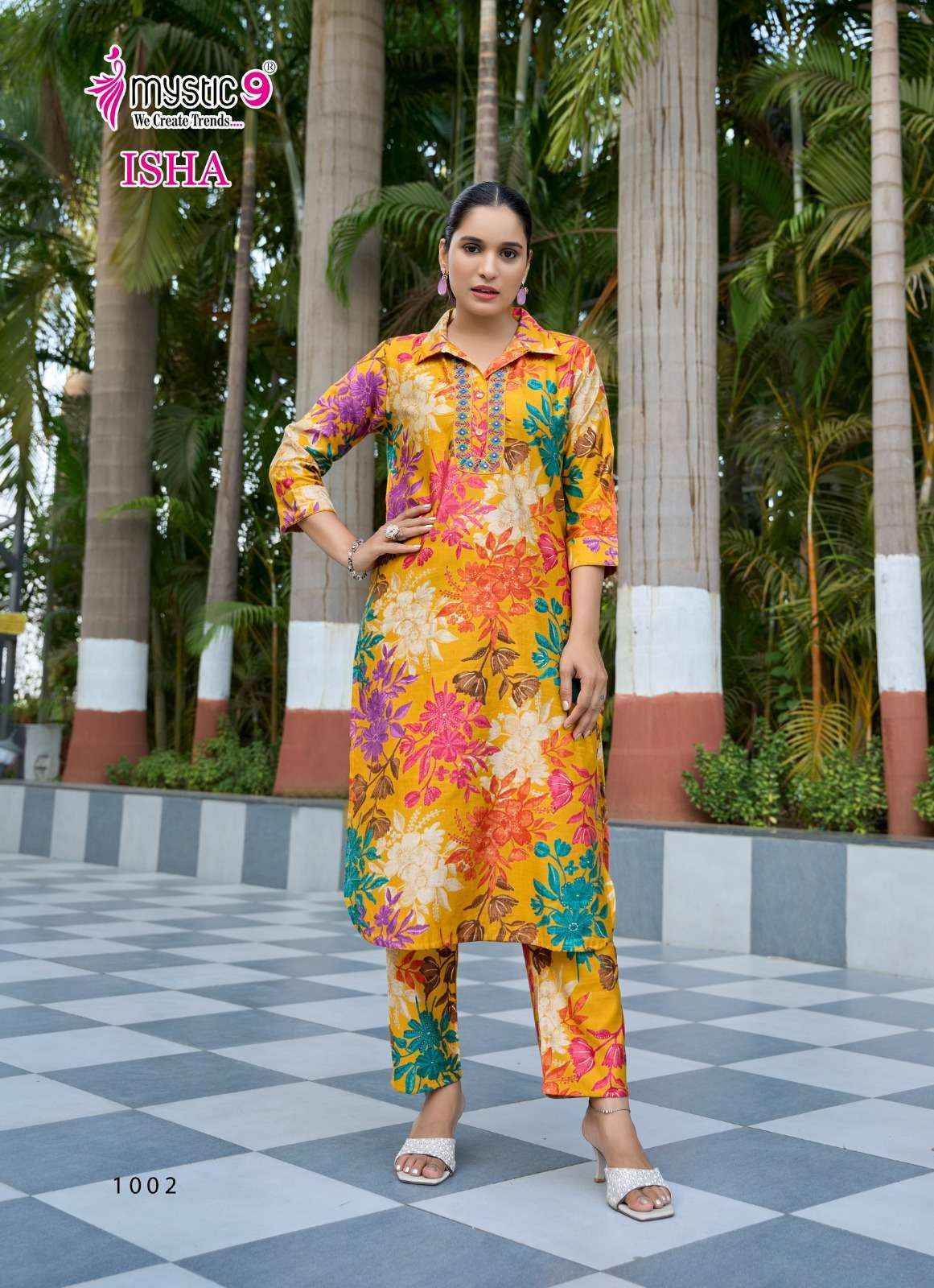Mystic 9 Isha Vol-1 Fancy Co Ord Set (8 pcs Catalogue)