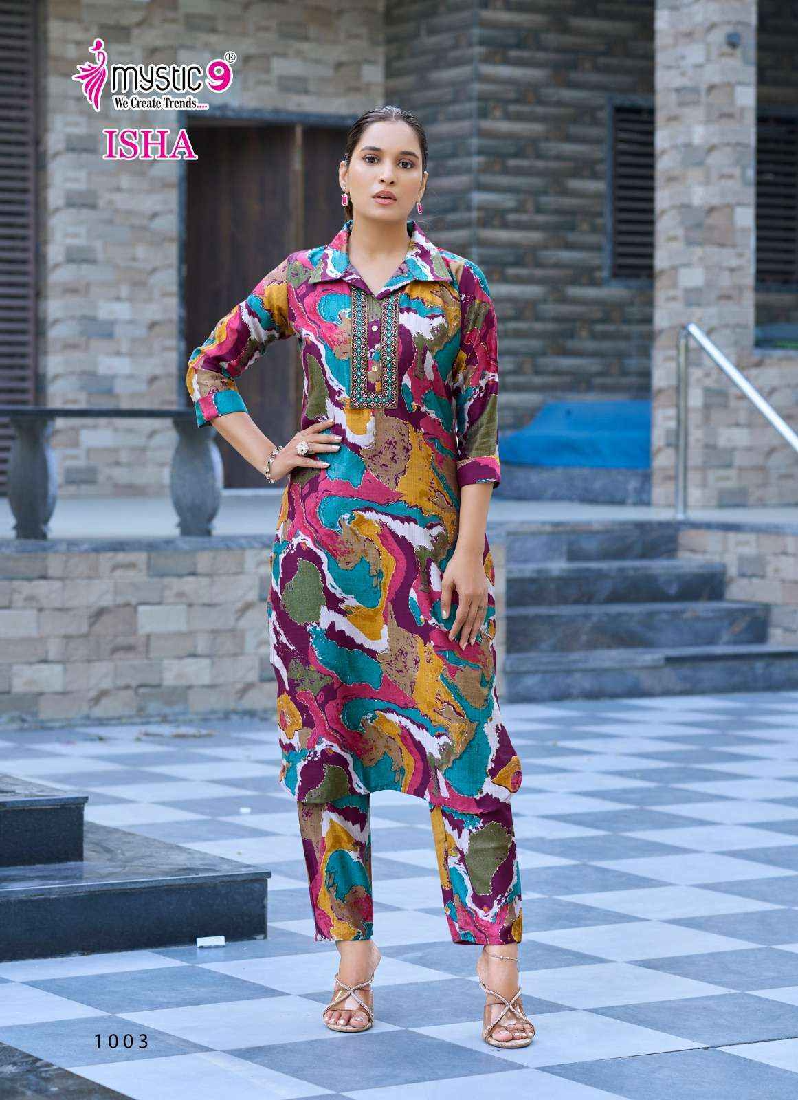 Mystic 9 Isha Vol-1 Fancy Co Ord Set (8 pcs Catalogue)