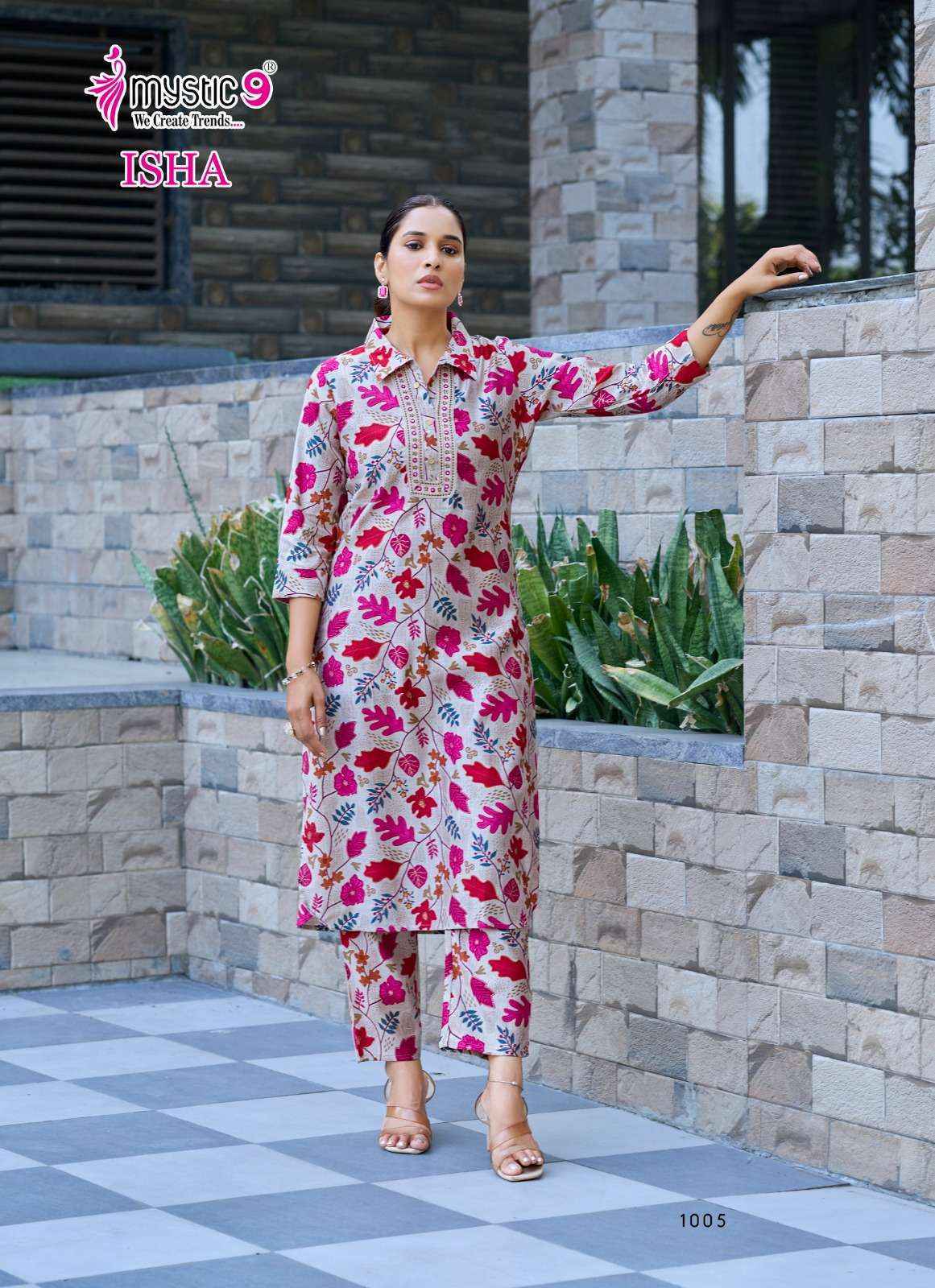 Mystic 9 Isha Vol-1 Fancy Co Ord Set (8 pcs Catalogue)