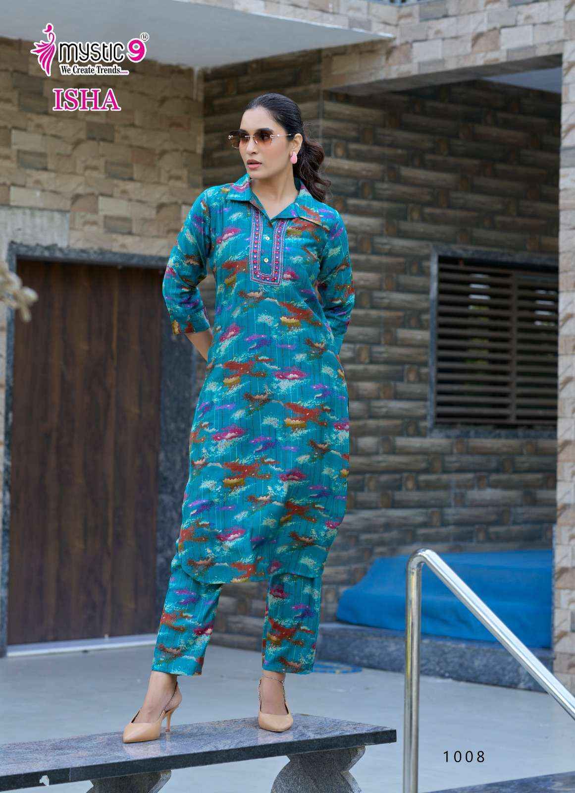 Mystic 9 Isha Vol-1 Fancy Co Ord Set (8 pcs Catalogue)