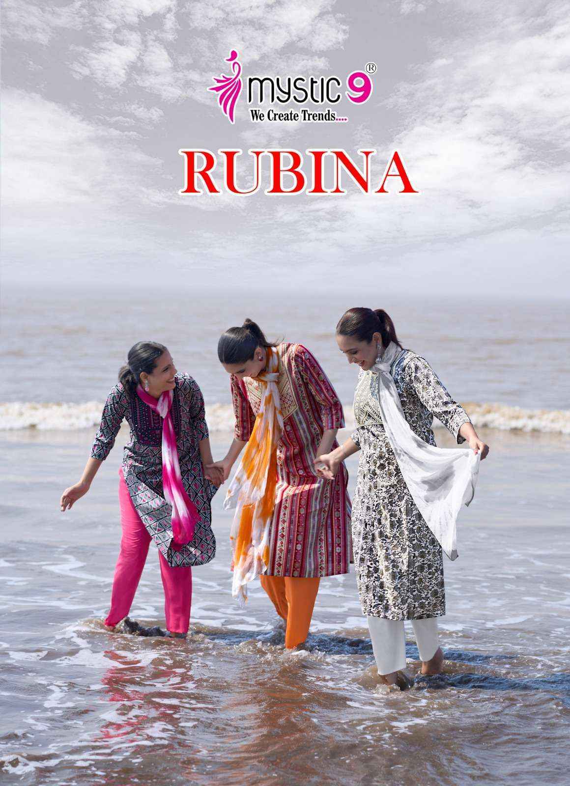 Mystic 9 Rubina Vol-9 Rayon Readymade Suit (8 pcs Catalogue)