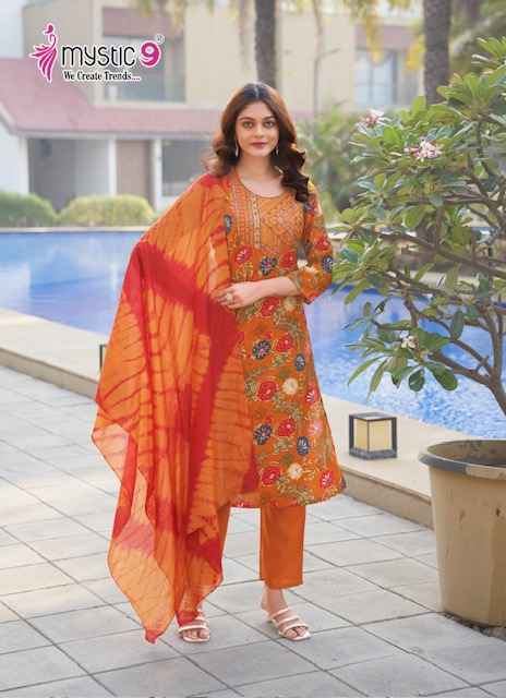 Mystic 9 Sabri Vol 6 Reyon Kurti Combo 5 pcs Catalogue