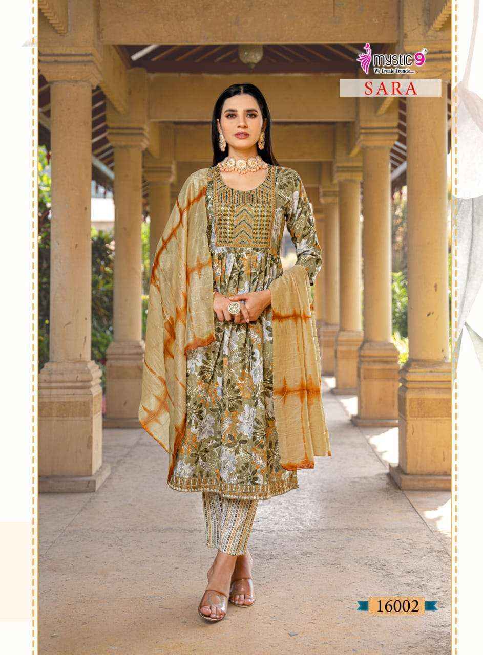 Mystic 9 Sara Vol 16 Rayon Kurti Combo 8 pcs Catalogue