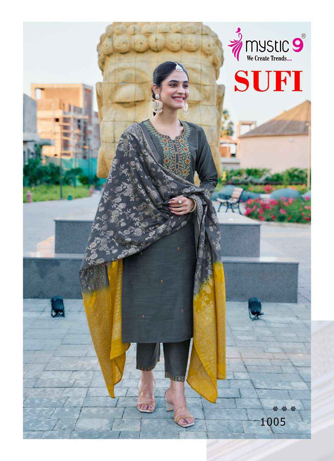 Mystic 9 Sufi Vol-1 Banglori Silk Readymade Suit (8 pcs Catalogue)