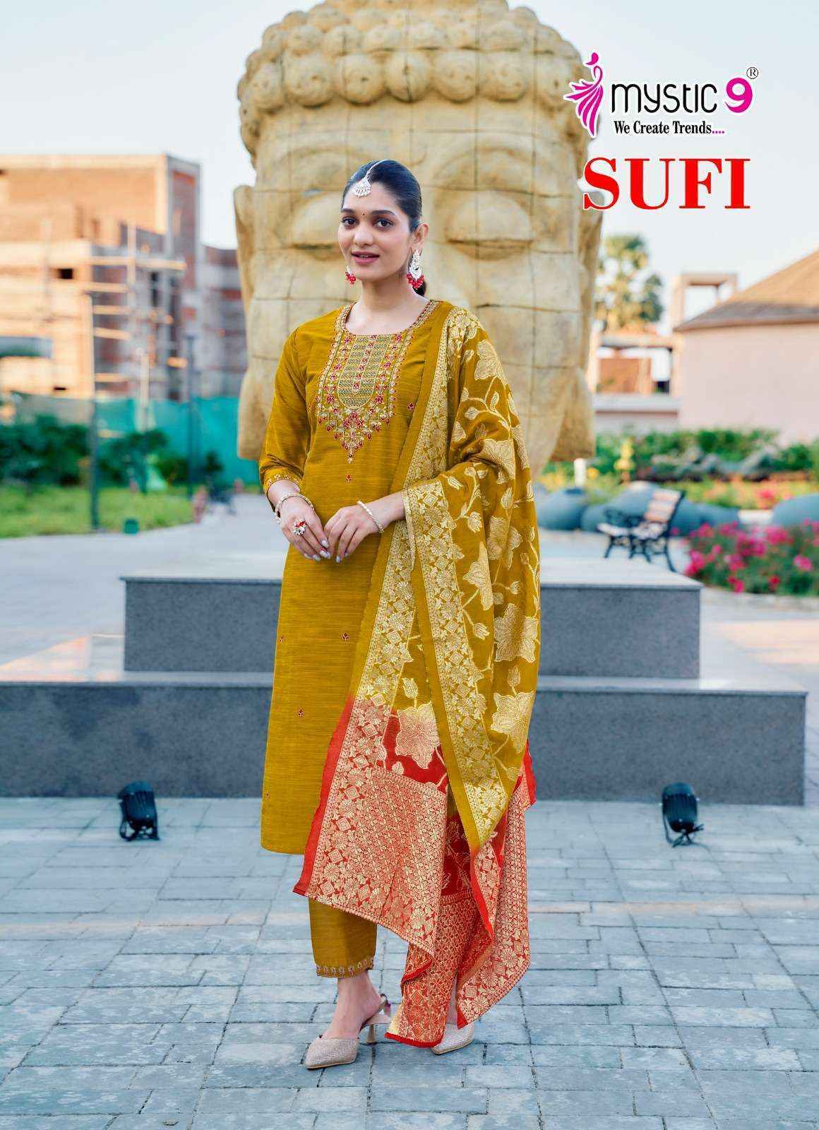 Mystic 9 Sufi Vol-1 Banglori Silk Readymade Suit (8 pcs Catalogue)