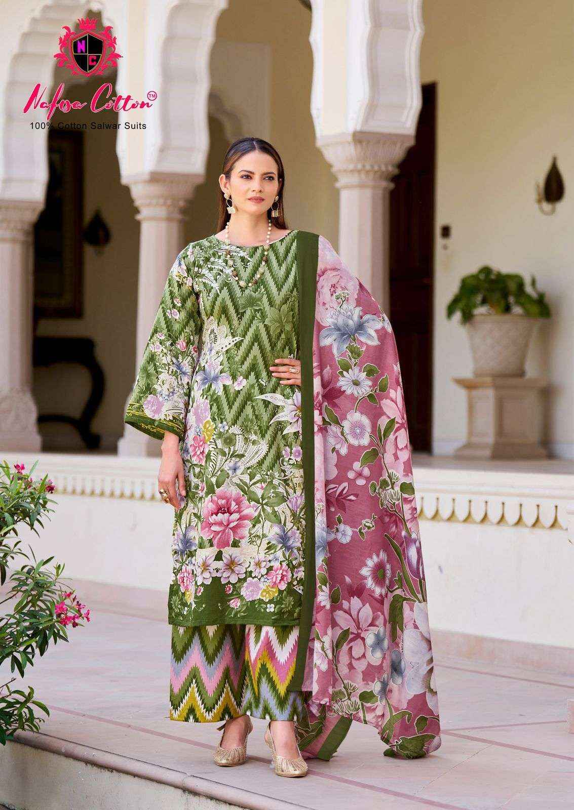 Nafisa Cotton Hoor Printed Summer Edition 25 Cotton Dress Material 6 pcs Catalogue