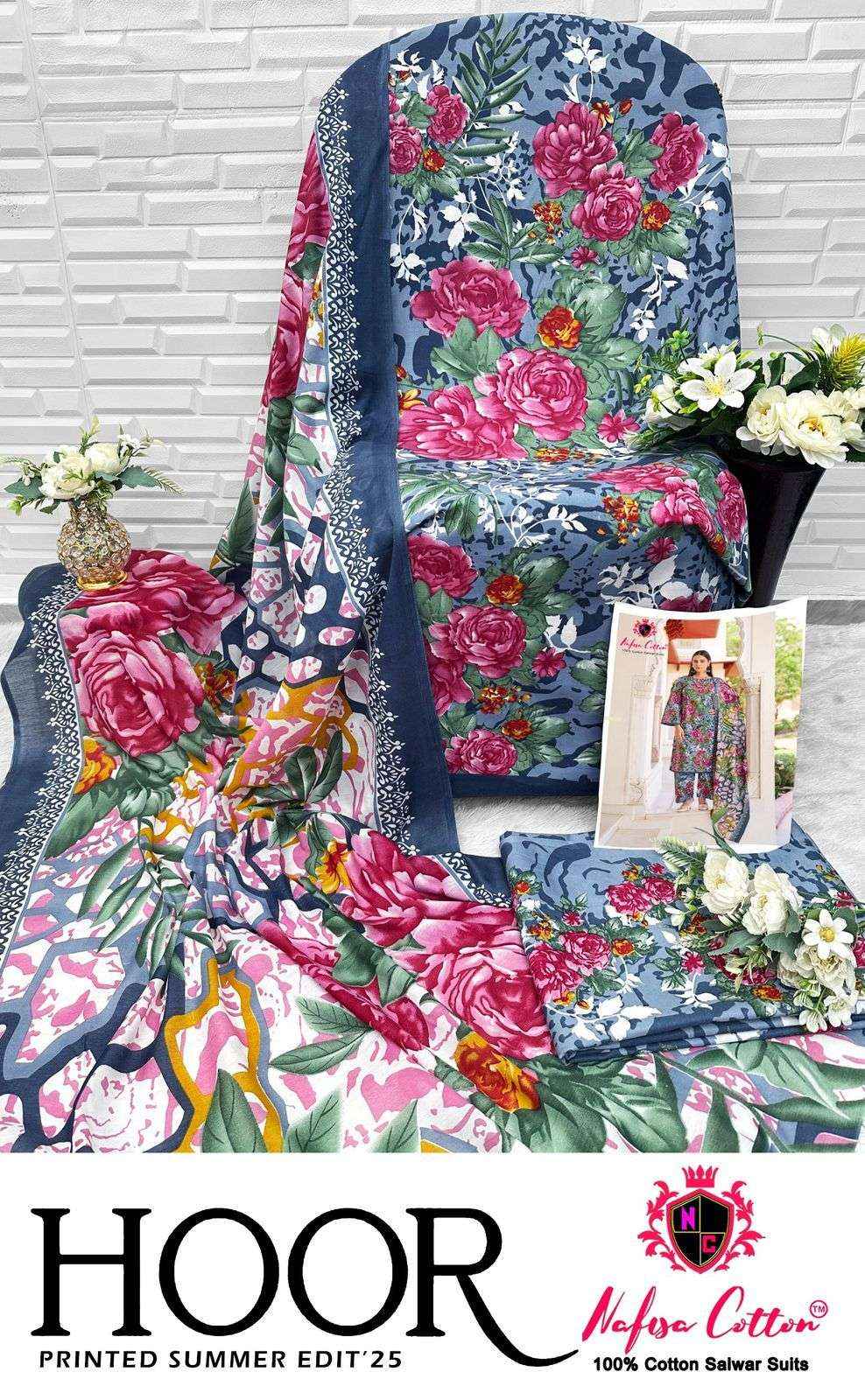 Nafisa Cotton Hoor Printed Summer Edition 25 Cotton Dress Material 6 pcs Catalogue