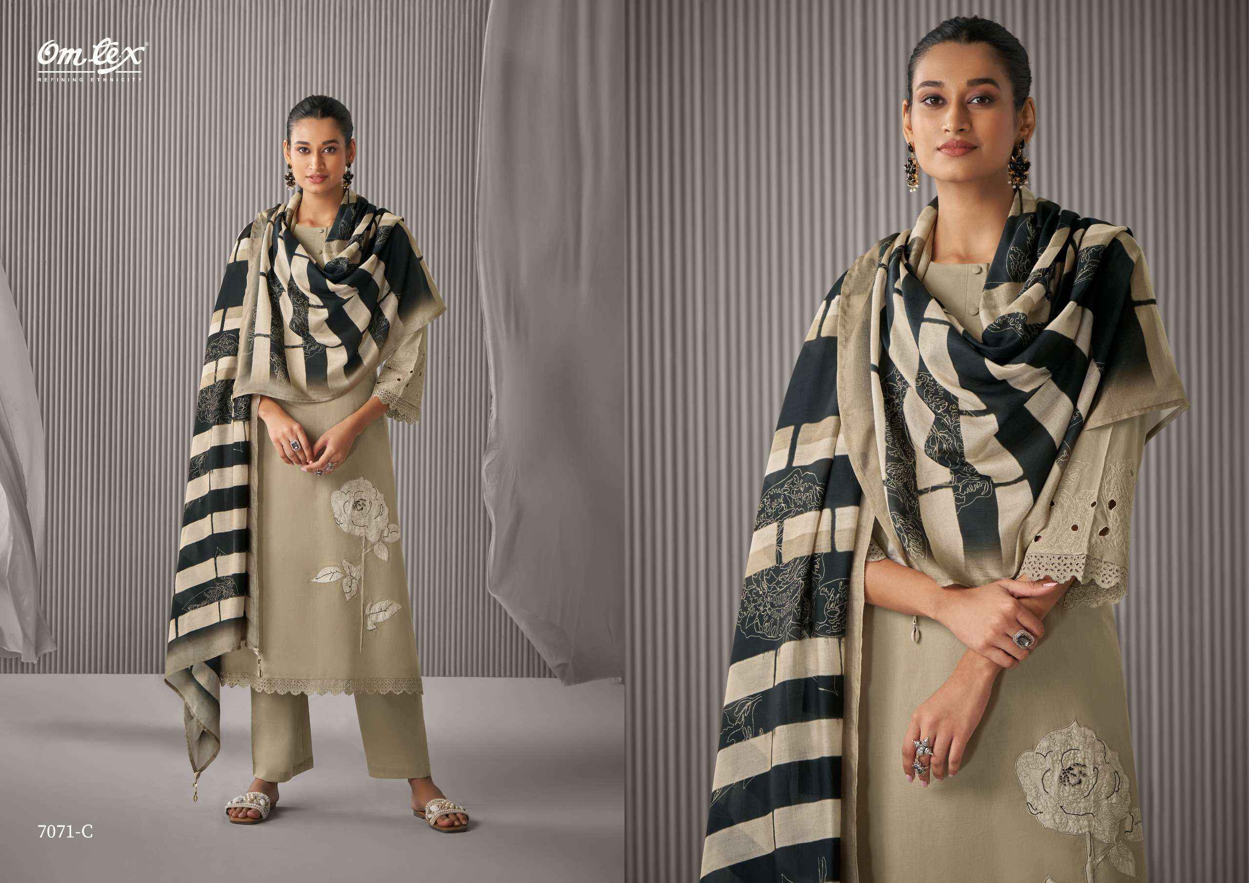 Omtex Tara Cotton Dress Material 4 pcs Catalogue