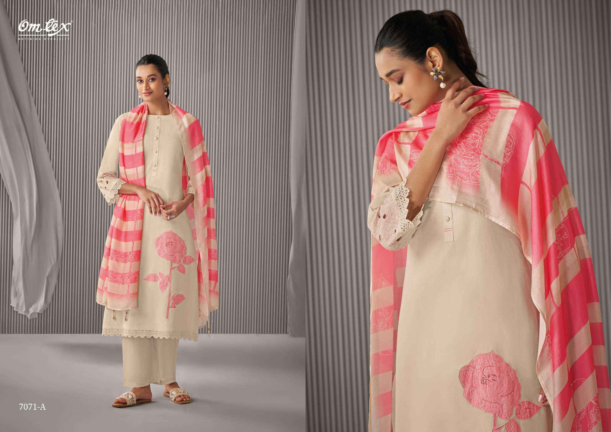 Omtex Tara Cotton Dress Material 4 pcs Catalogue