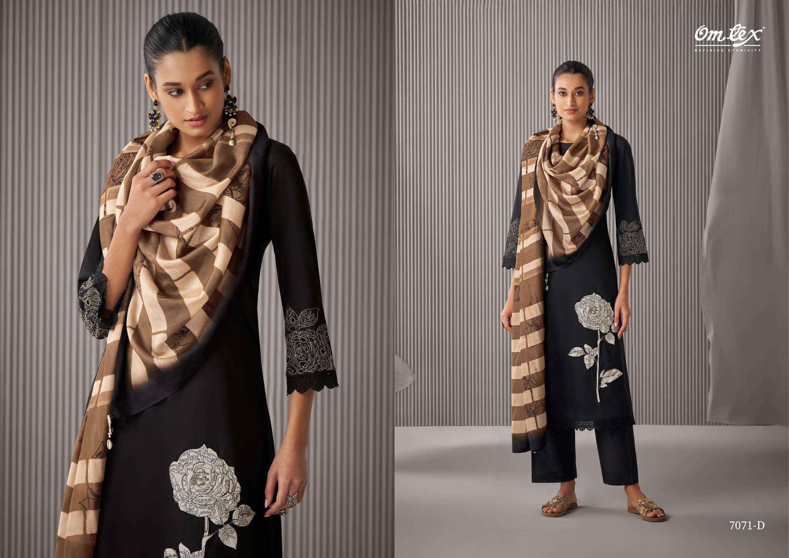 Omtex Tara Cotton Dress Material 4 pcs Catalogue