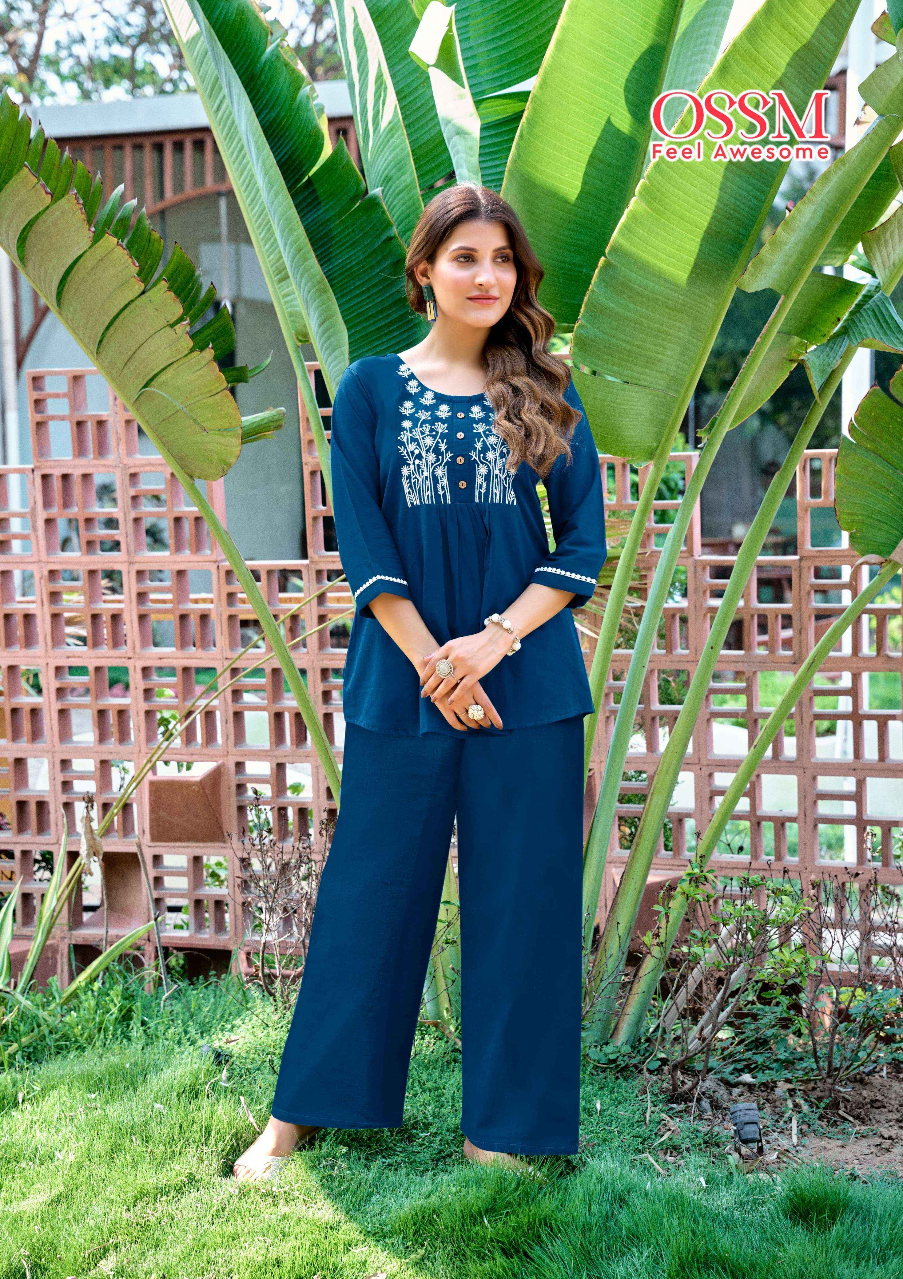 Ossm Glamour Cotton Co ord Set (6 pcs Catalogue)