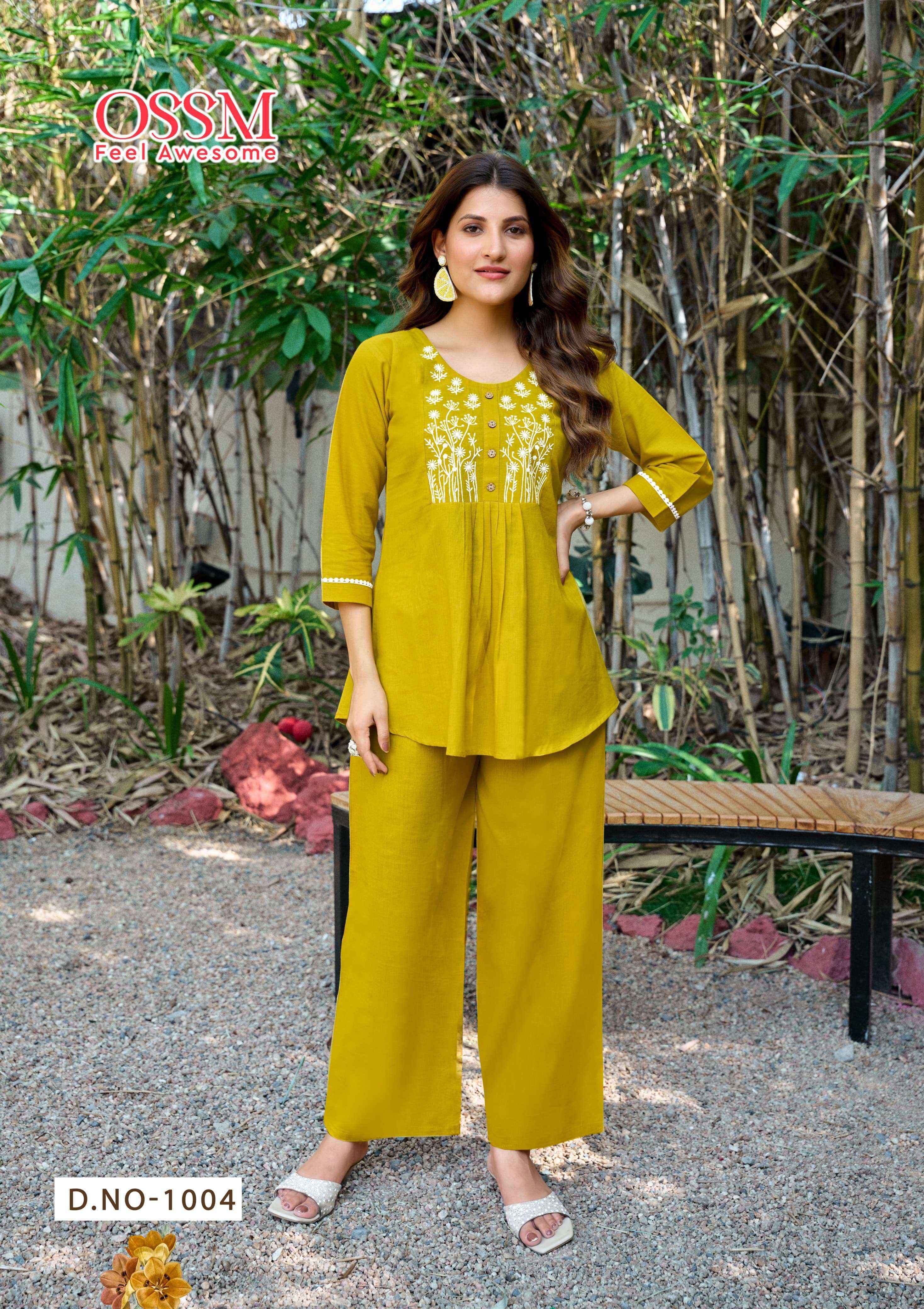 Ossm Glamour Cotton Co ord Set (6 pcs Catalogue)