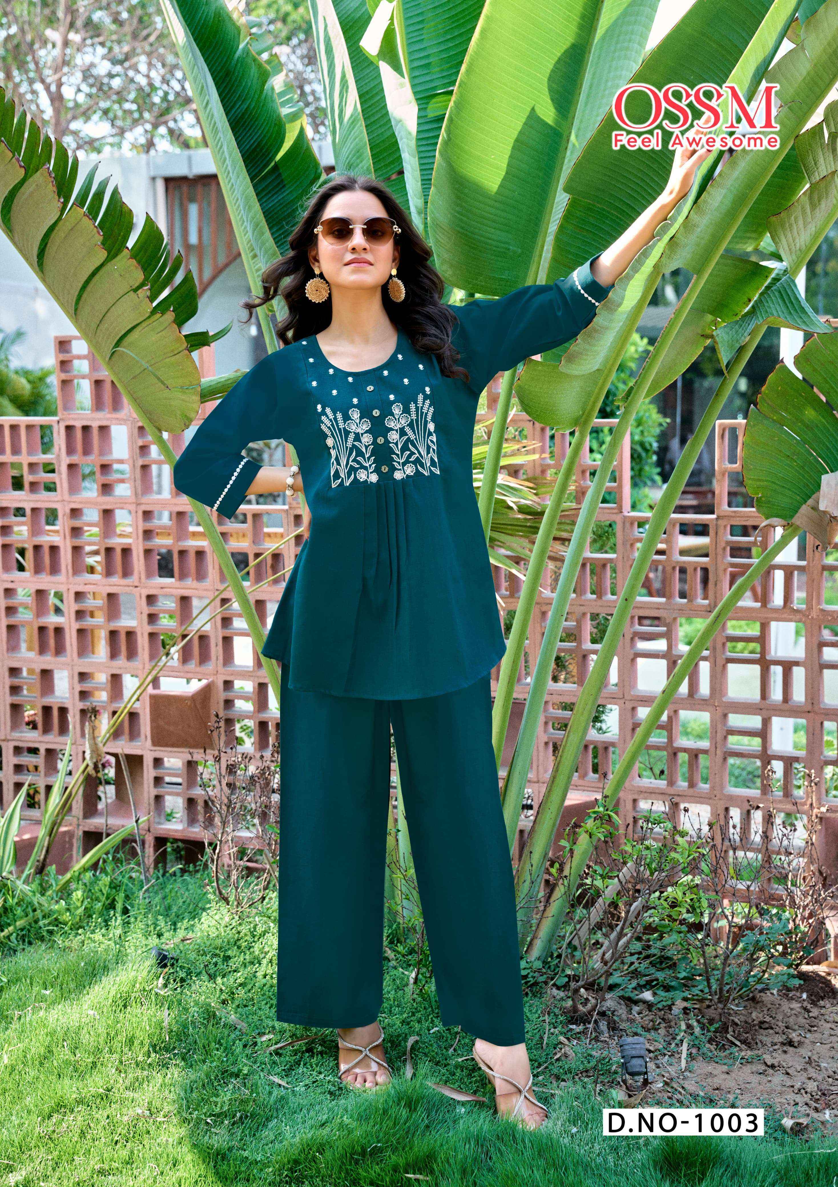 Ossm Glamour Cotton Co ord Set (6 pcs Catalogue)