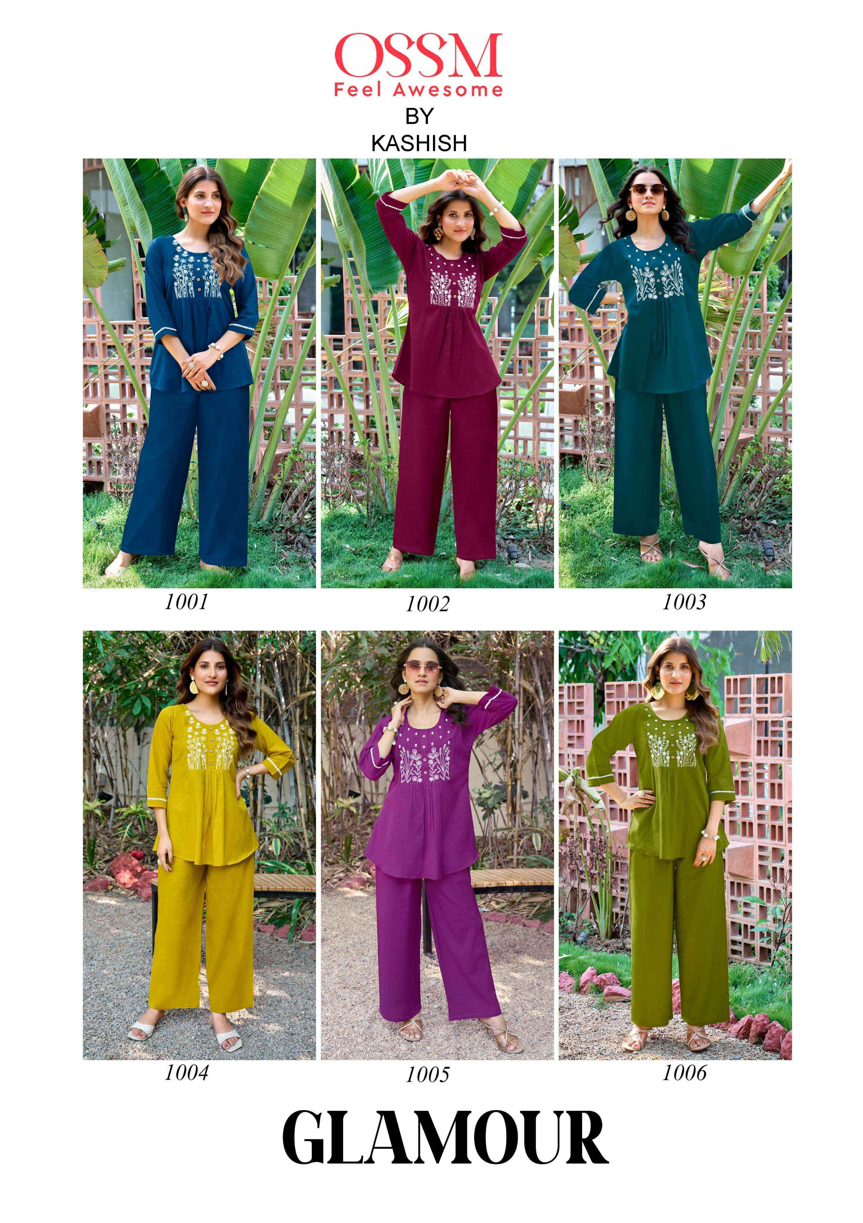 Ossm Glamour Cotton Co ord Set (6 pcs Catalogue)