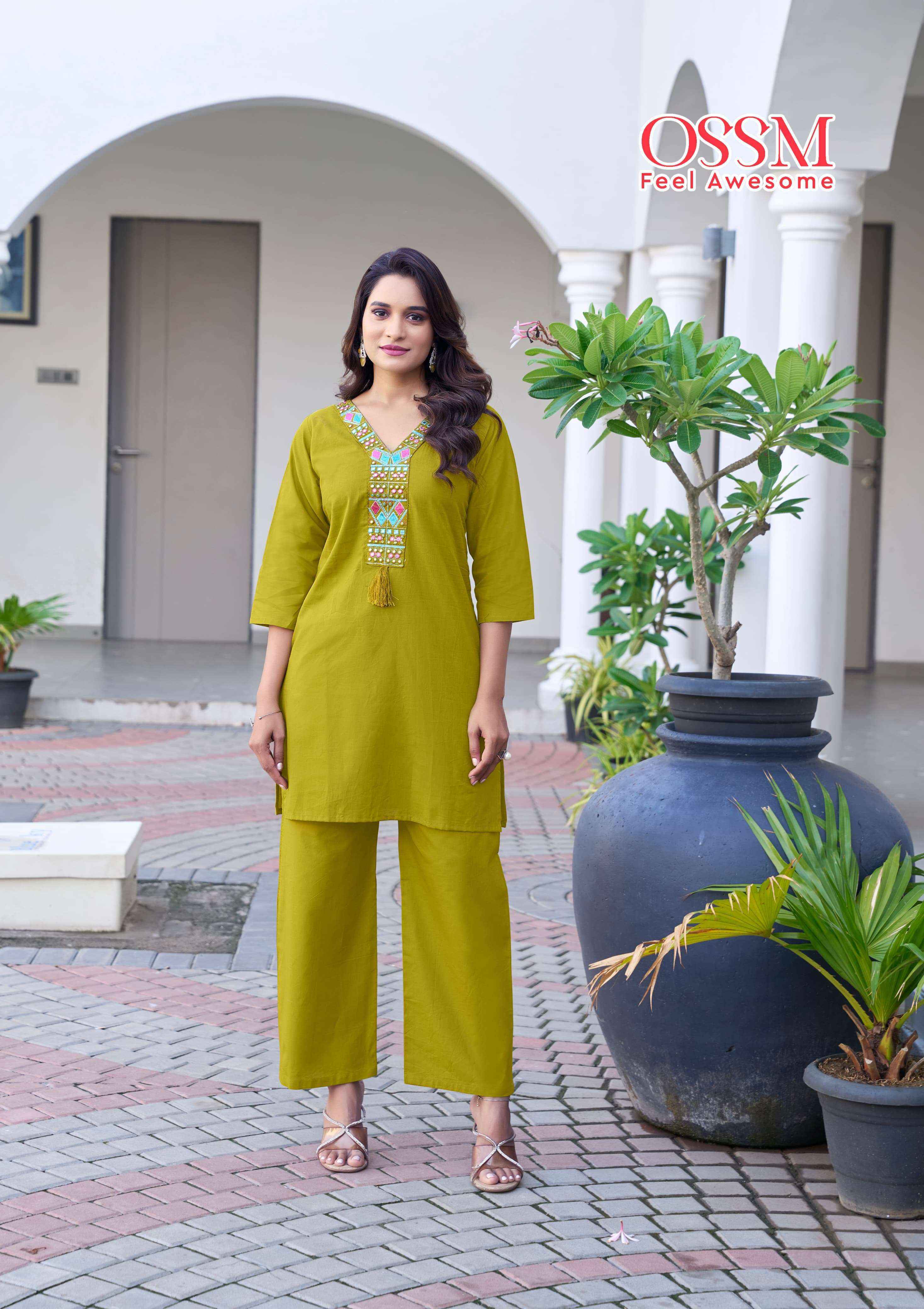 Ossm Sara Cotton Co ord Set 6 pcs Catalogue