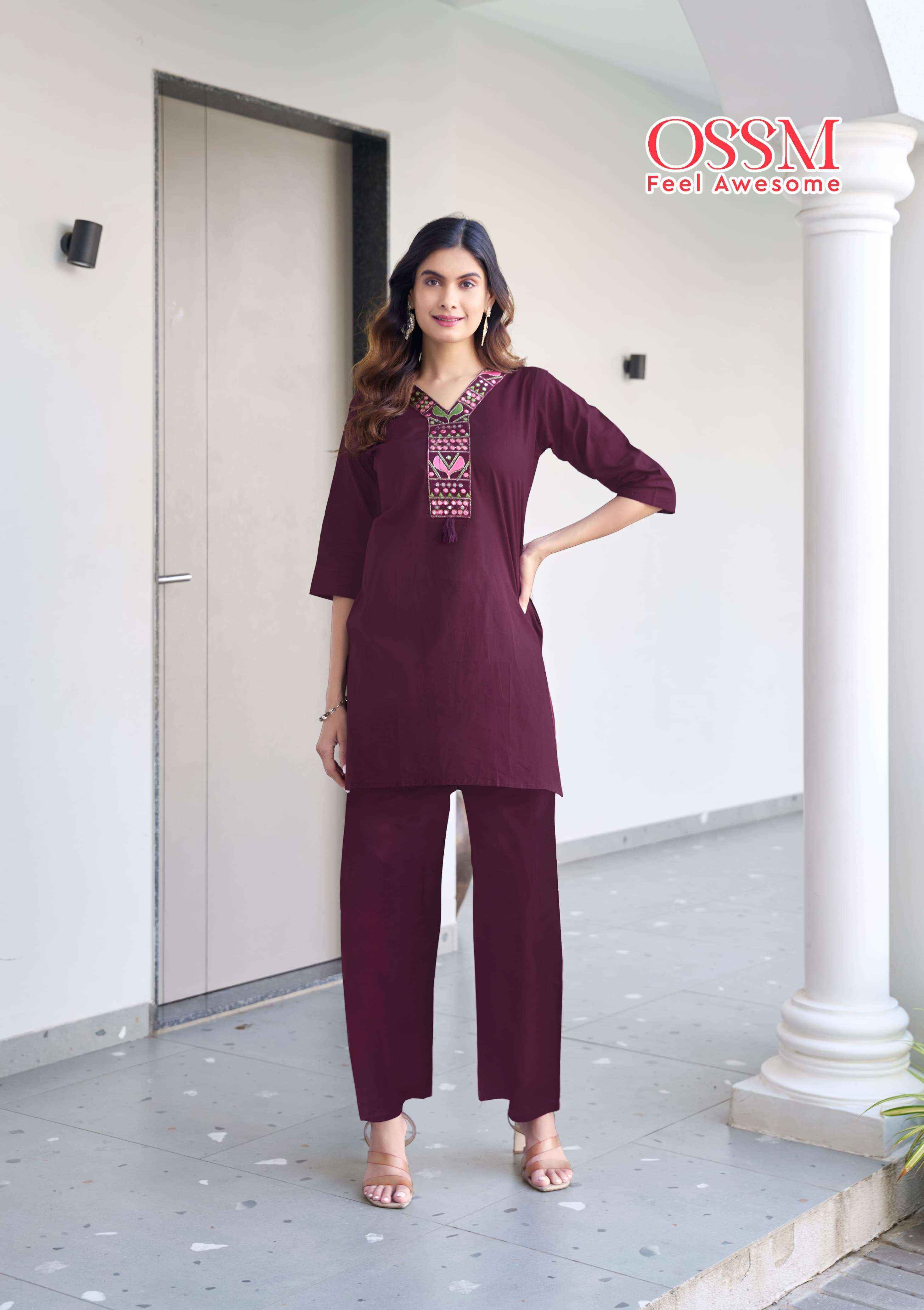 Ossm Sara Cotton Co ord Set 6 pcs Catalogue
