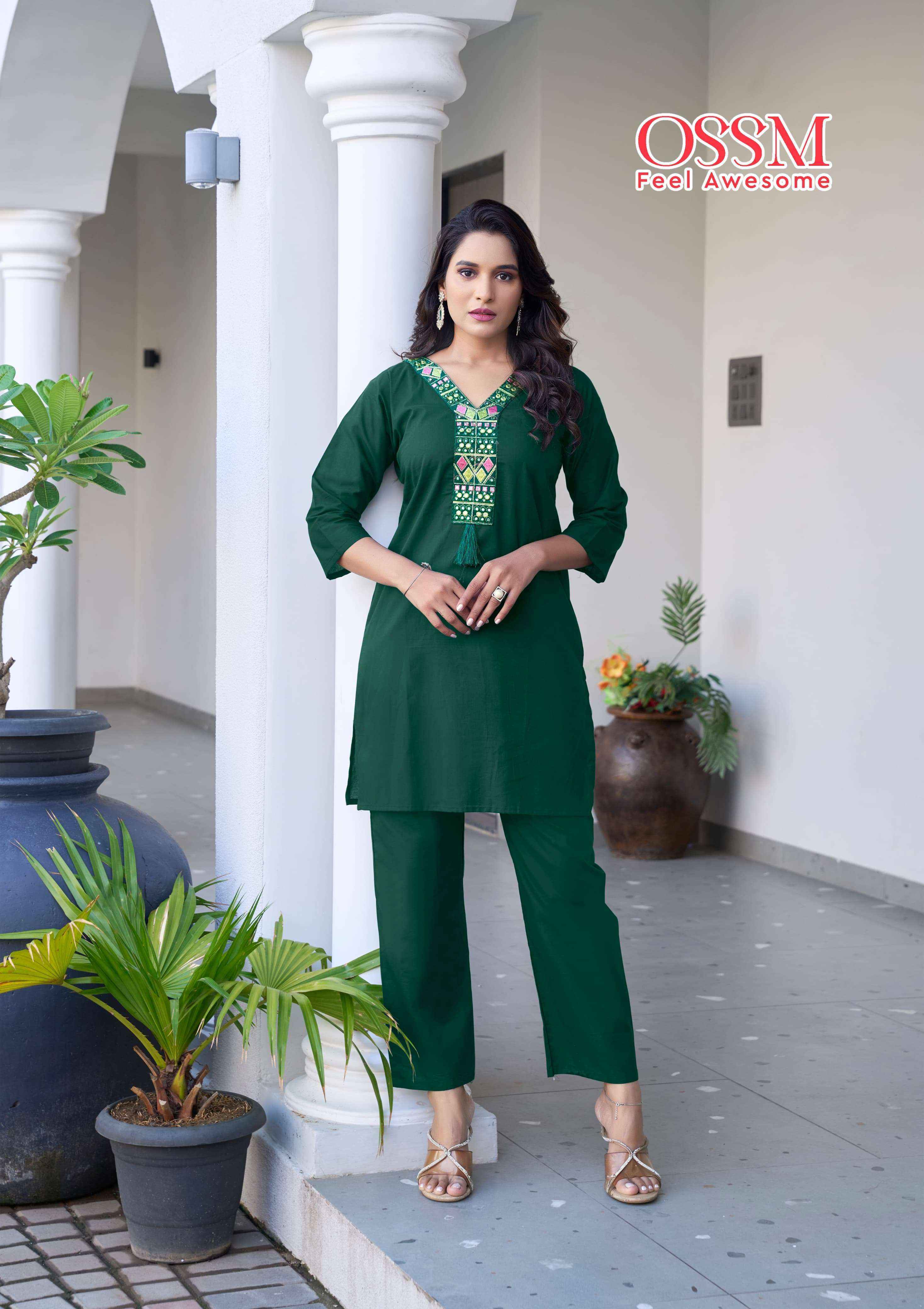 Ossm Sara Cotton Co ord Set 6 pcs Catalogue