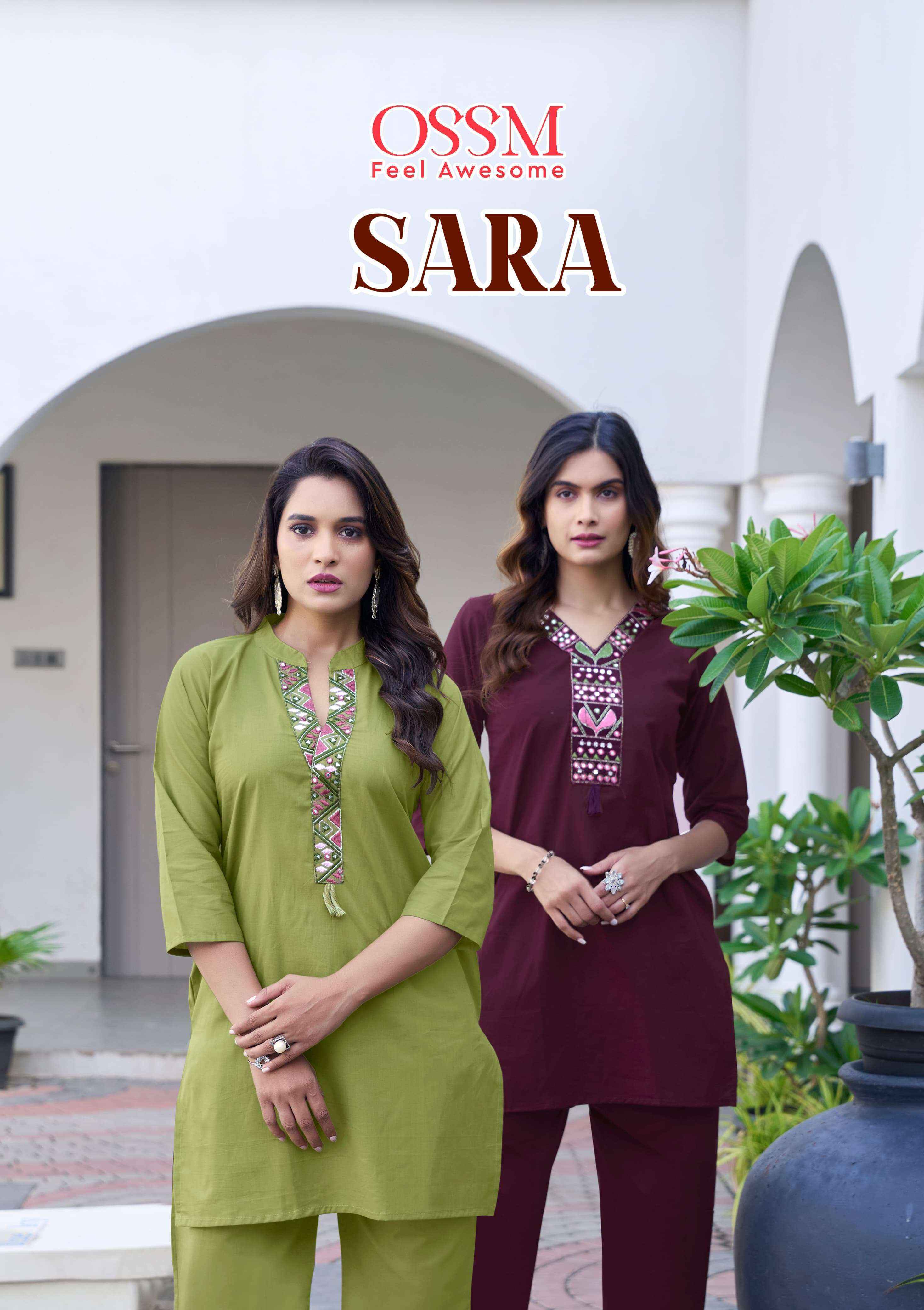 Ossm Sara Cotton Co ord Set 6 pcs Catalogue