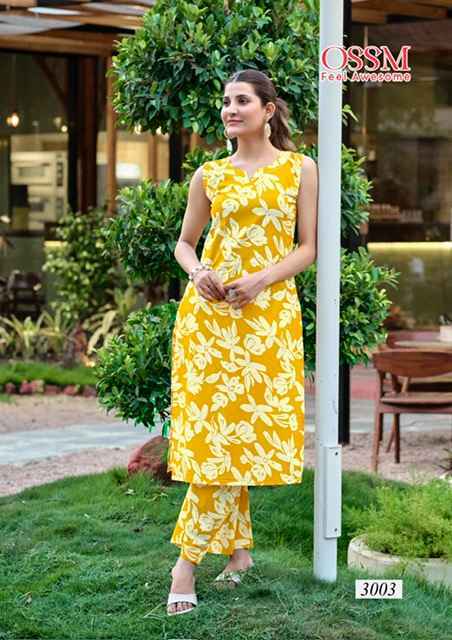 Ossm Summer Threads Vol-3 Cotton Co ord Set (6 pcs Catalogue)