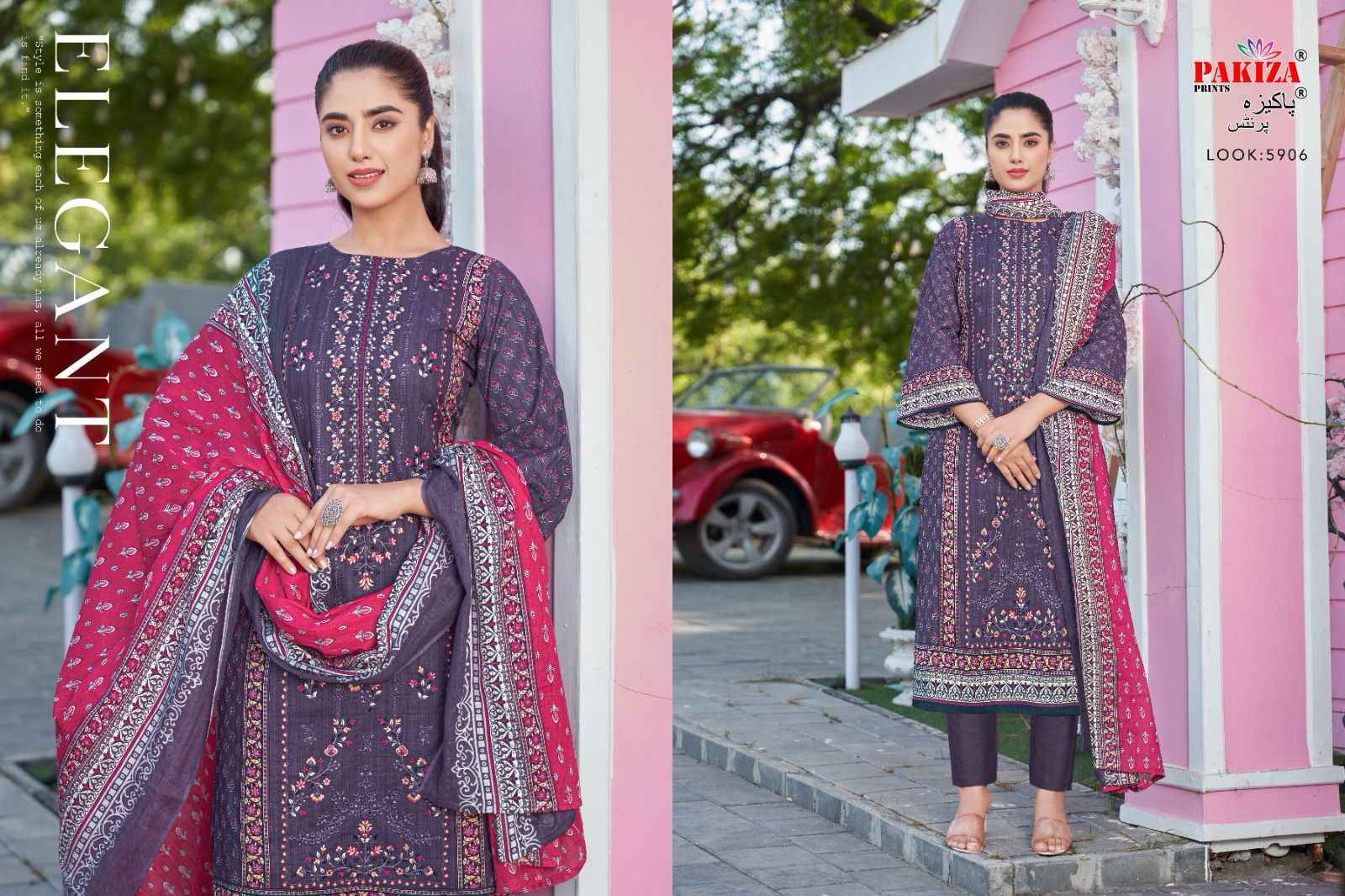 Pakiza Prints Firdaus Vol 59 Lawn Dress Material 10 pcs Catalogue