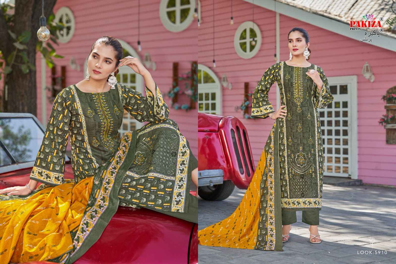 Pakiza Prints Firdaus Vol 59 Lawn Dress Material 10 pcs Catalogue