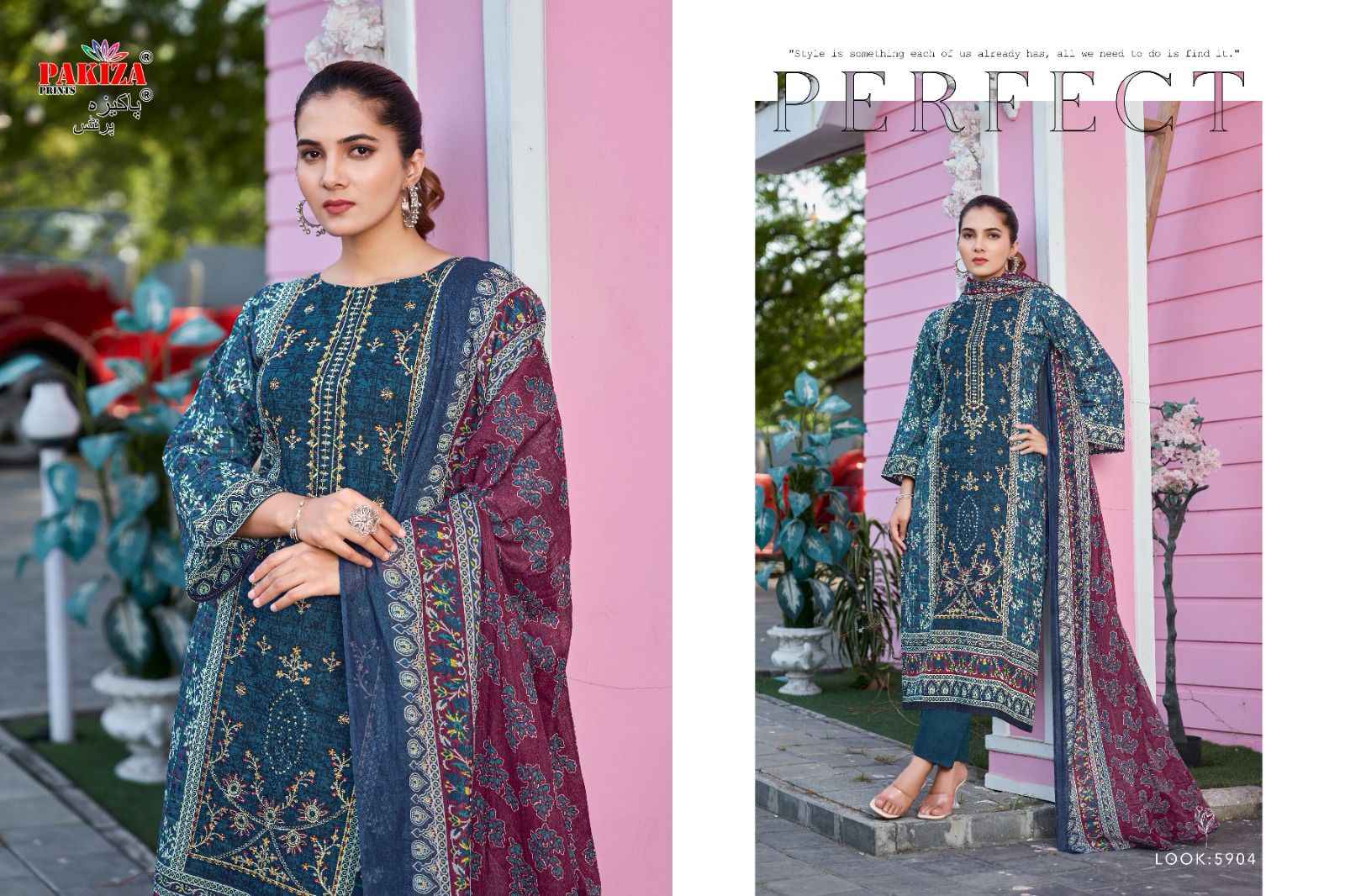 Pakiza Prints Firdaus Vol 59 Lawn Dress Material 10 pcs Catalogue