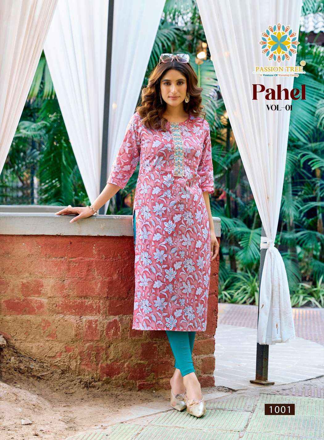 Passion Tree Pahel Vol-1 Cotton Kurti (7 pcs Catalogue)
