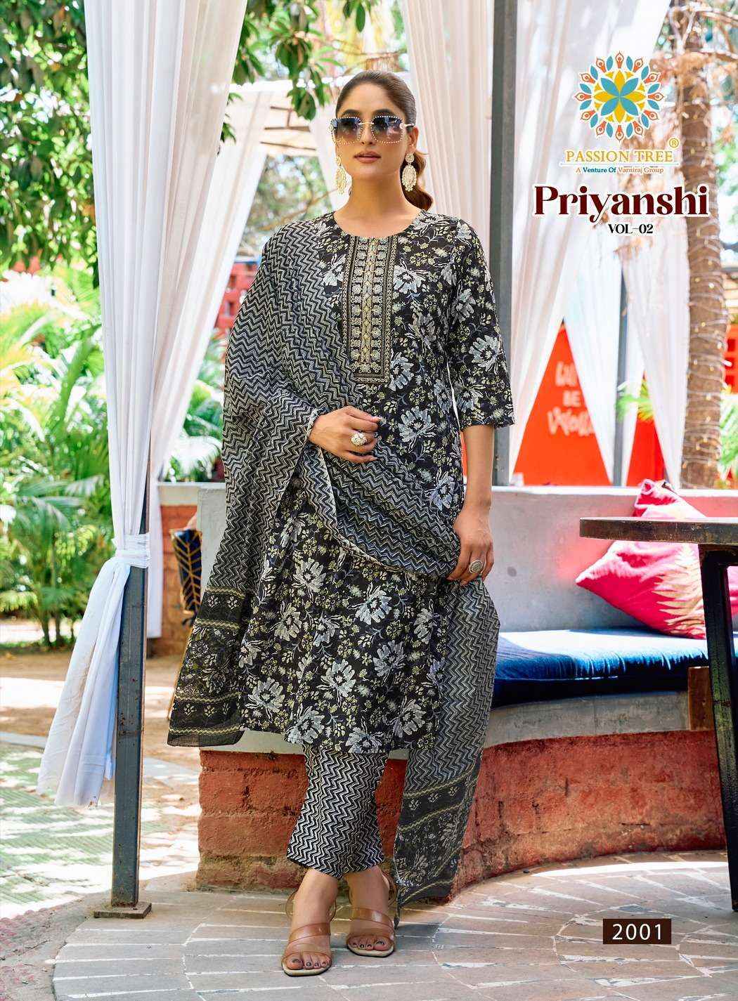 Passion Tree Priyanshi Vol-2 Cotton Readymade Suit (8 pcs Catalogue)
