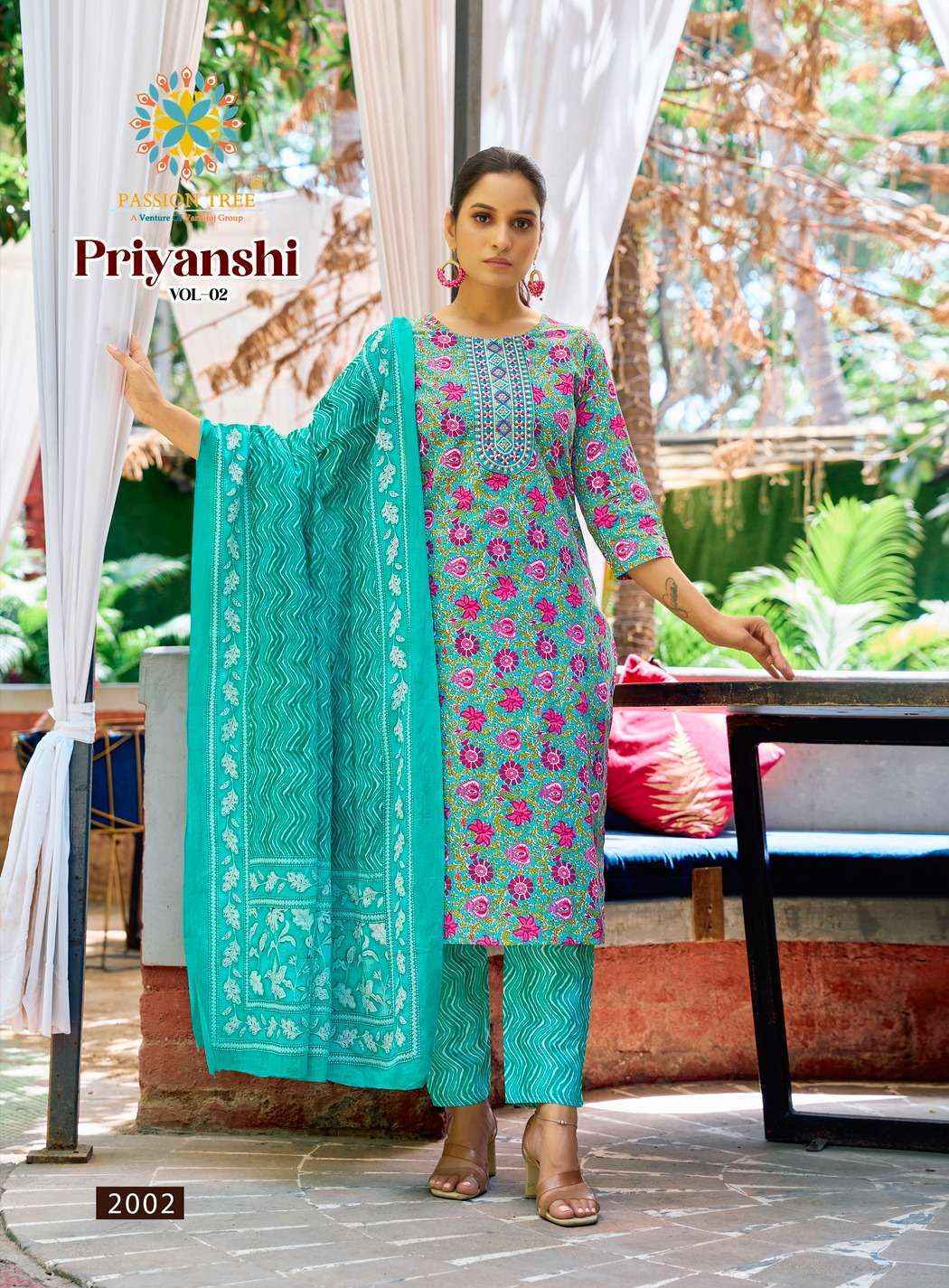 Passion Tree Priyanshi Vol-2 Cotton Readymade Suit (8 pcs Catalogue)