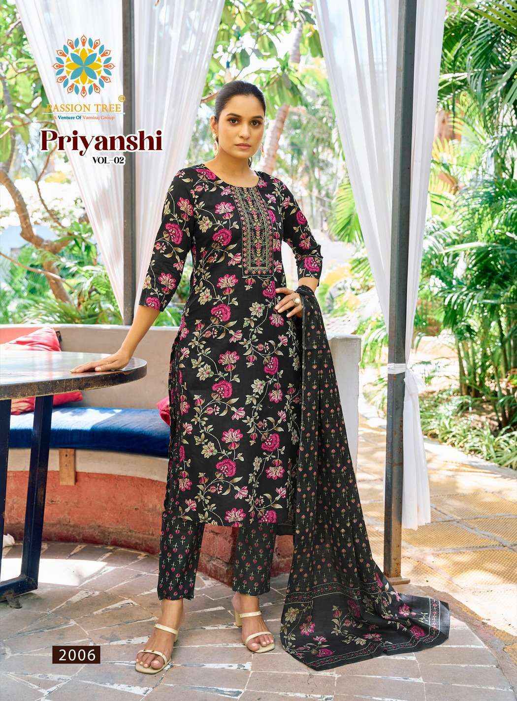 Passion Tree Priyanshi Vol-2 Cotton Readymade Suit (8 pcs Catalogue)