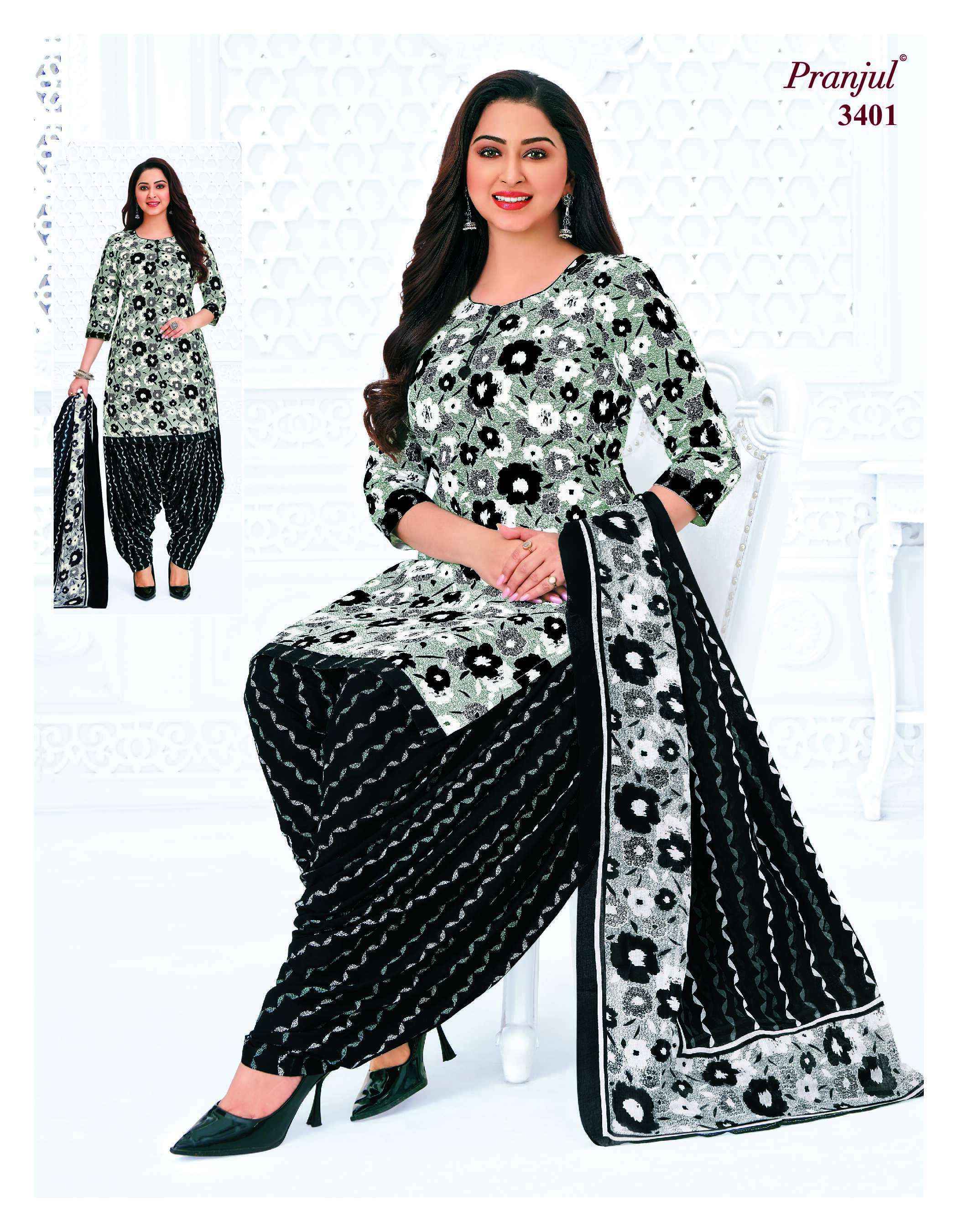 Pranjul Priyanshi Vol 34 Cotton Dress Material 36 pcs Catalogue