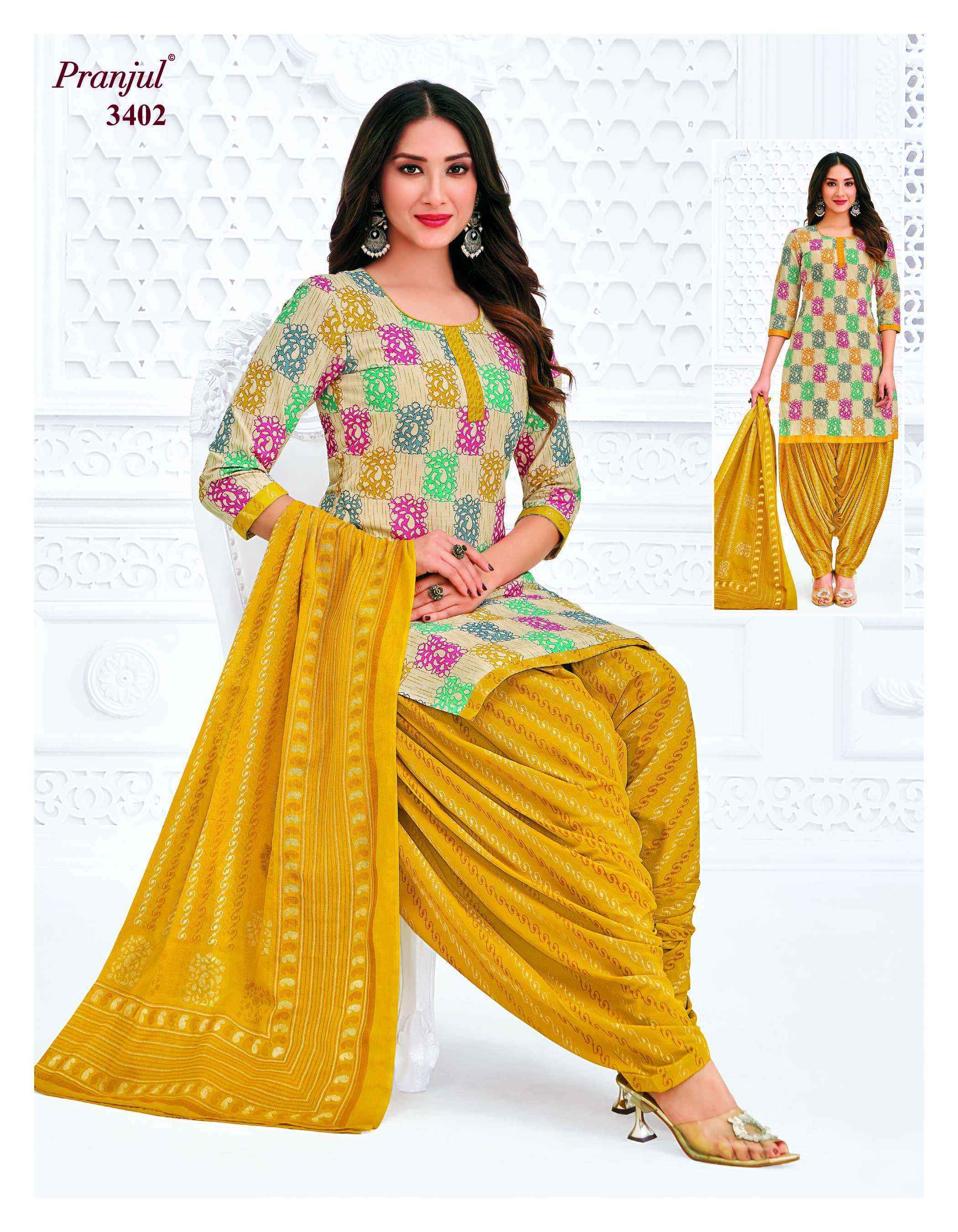 Pranjul Priyanshi Vol 34 Cotton Dress Material 36 pcs Catalogue