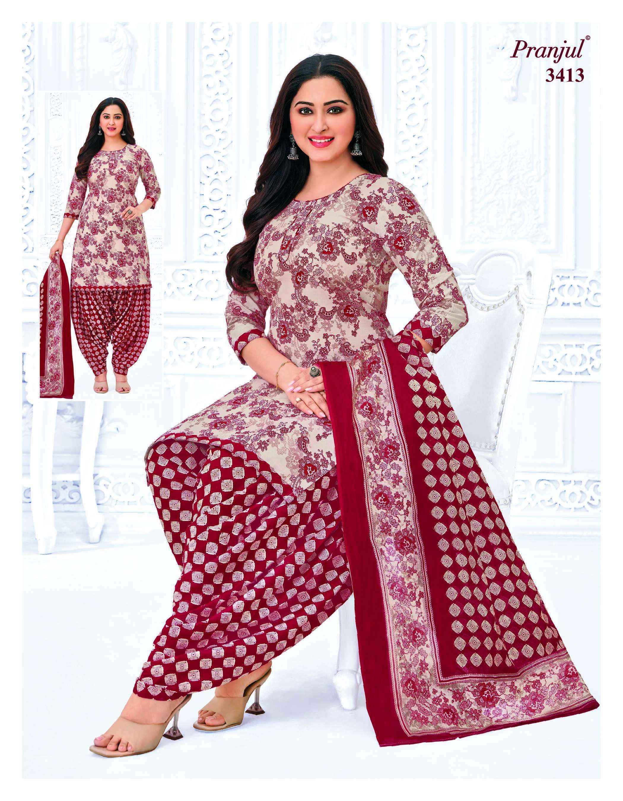 Pranjul Priyanshi Vol 34 Cotton Dress Material 36 pcs Catalogue