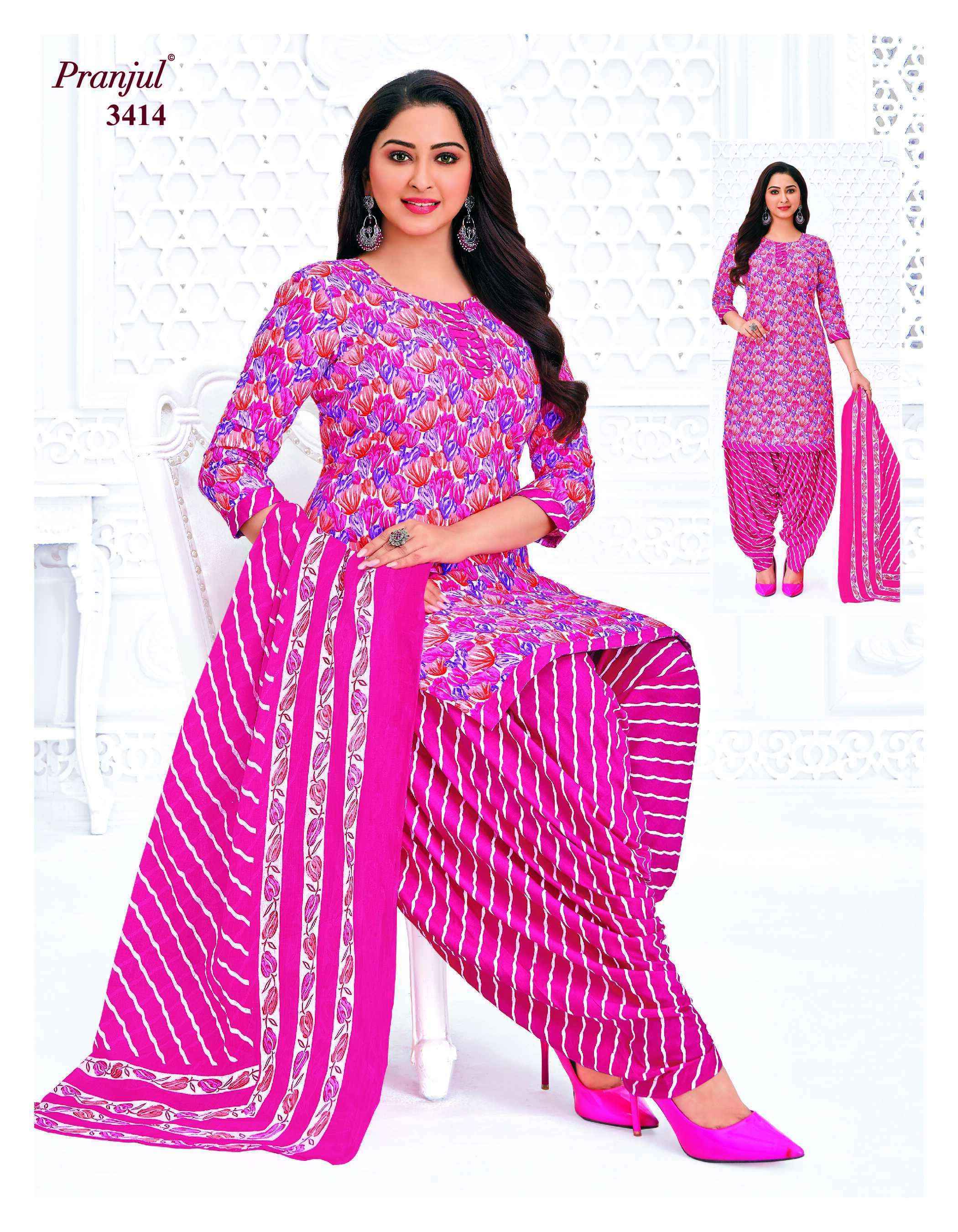 Pranjul Priyanshi Vol 34 Cotton Dress Material 36 pcs Catalogue