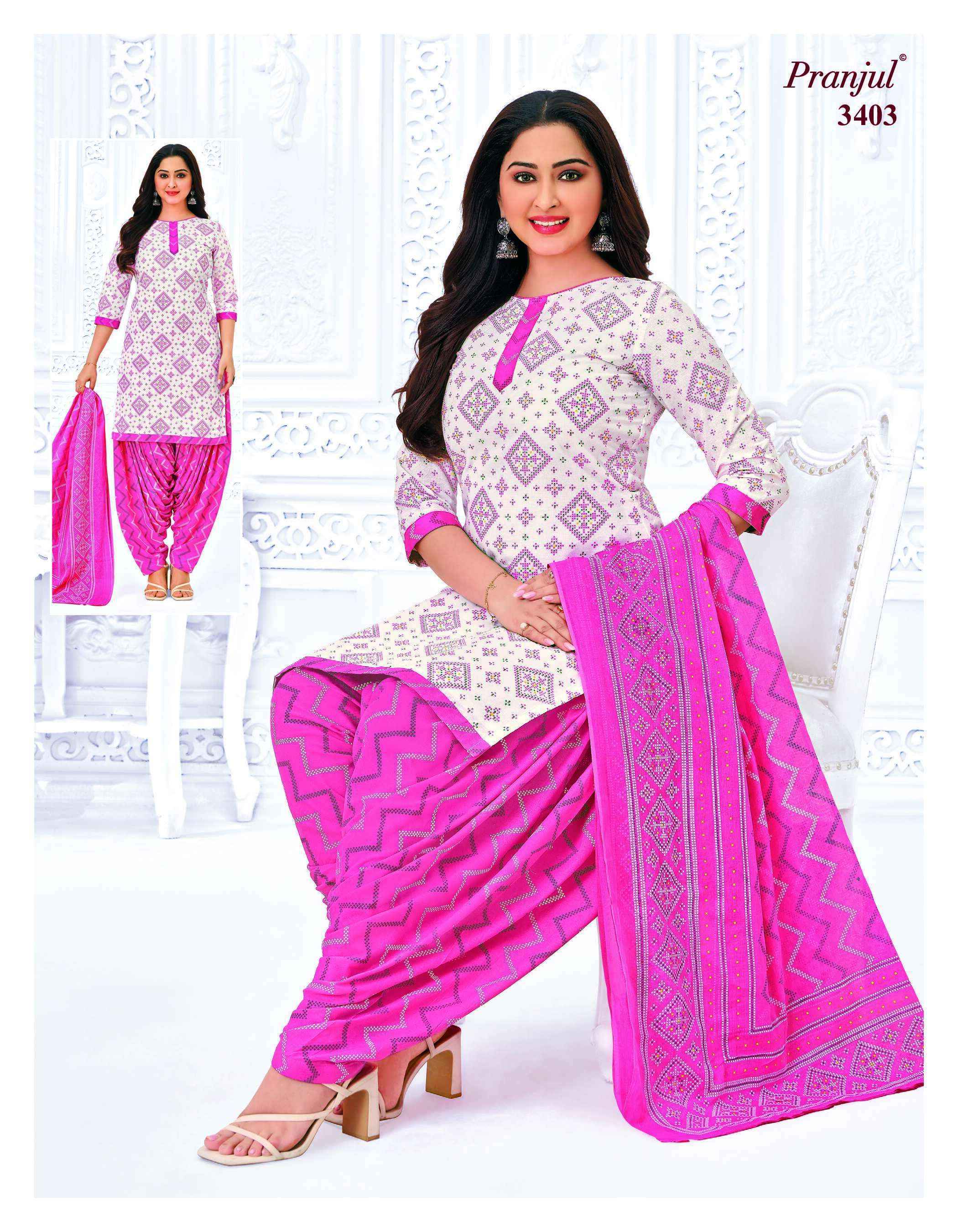 Pranjul Priyanshi Vol 34 Cotton Dress Material 36 pcs Catalogue