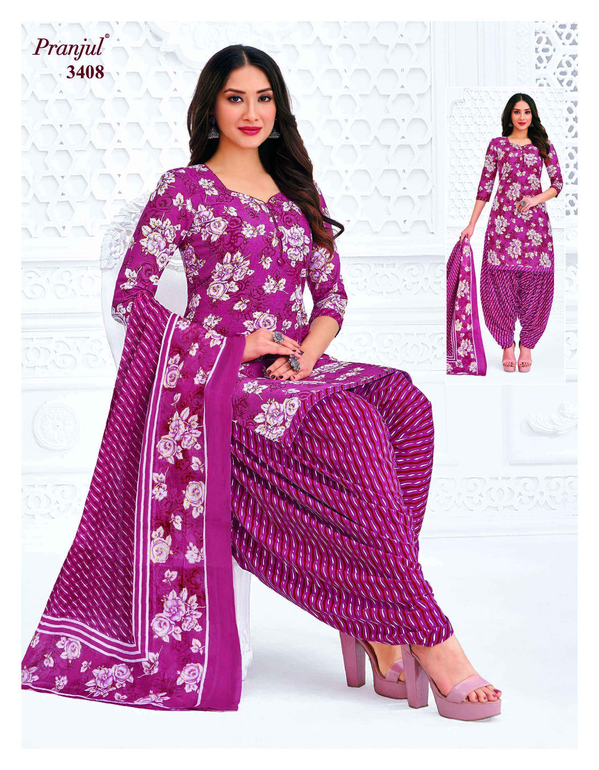 Pranjul Priyanshi Vol 34 Cotton Dress Material 36 pcs Catalogue