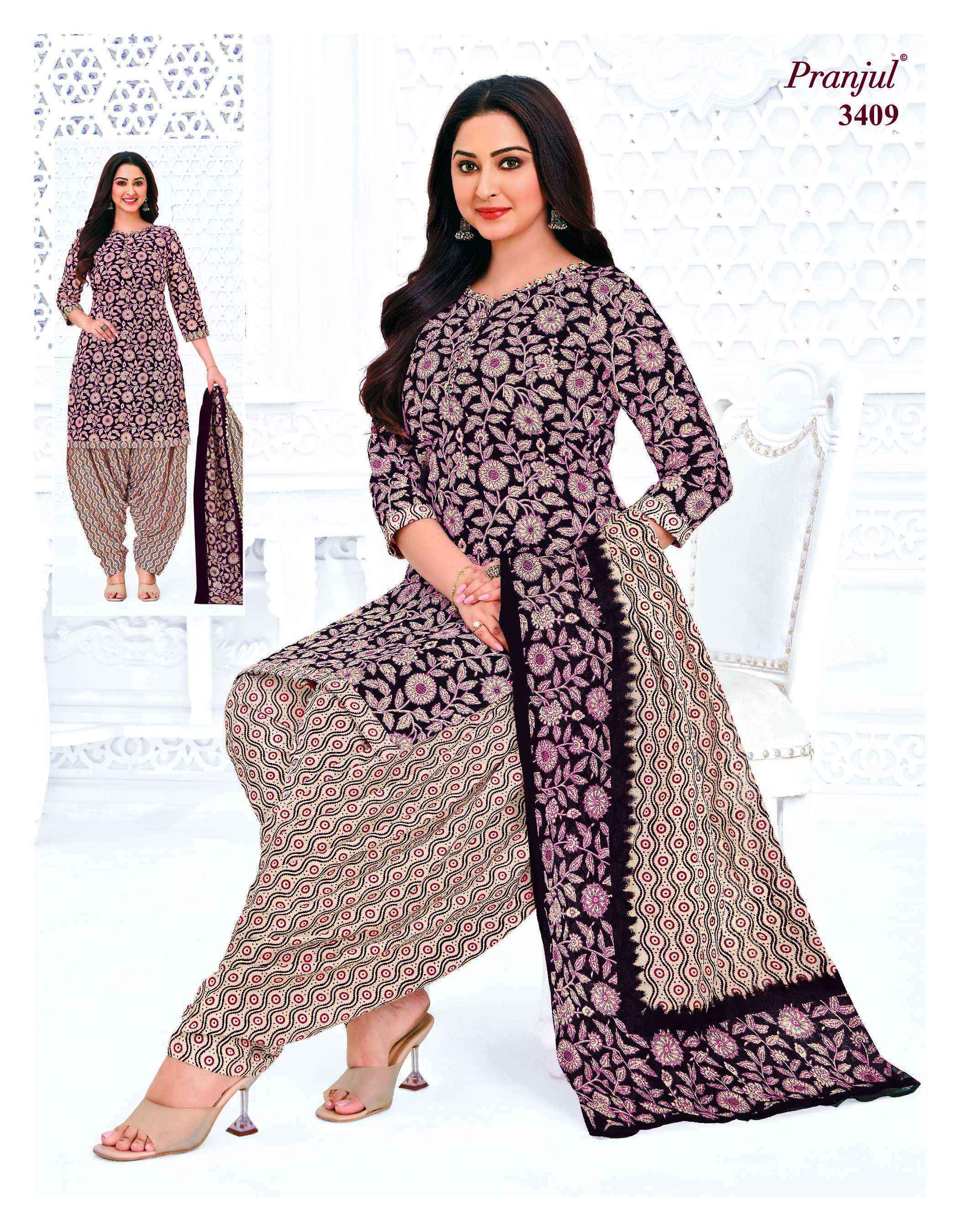 Pranjul Priyanshi Vol 34 Cotton Dress Material 36 pcs Catalogue